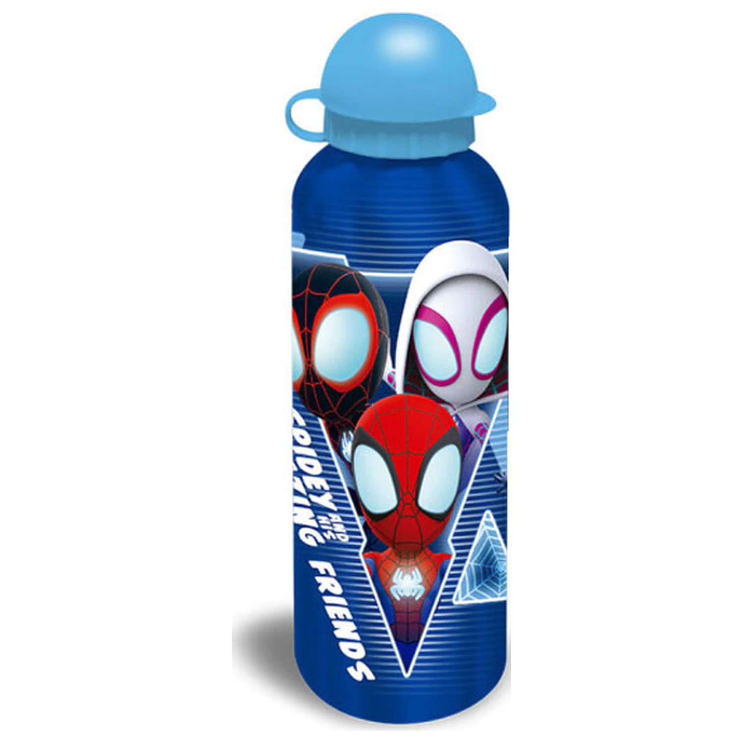 Spider-Man Blue Web Aluminiowa butelka na wodę z dzióbkiem 500 ml zdjęcie produktu
