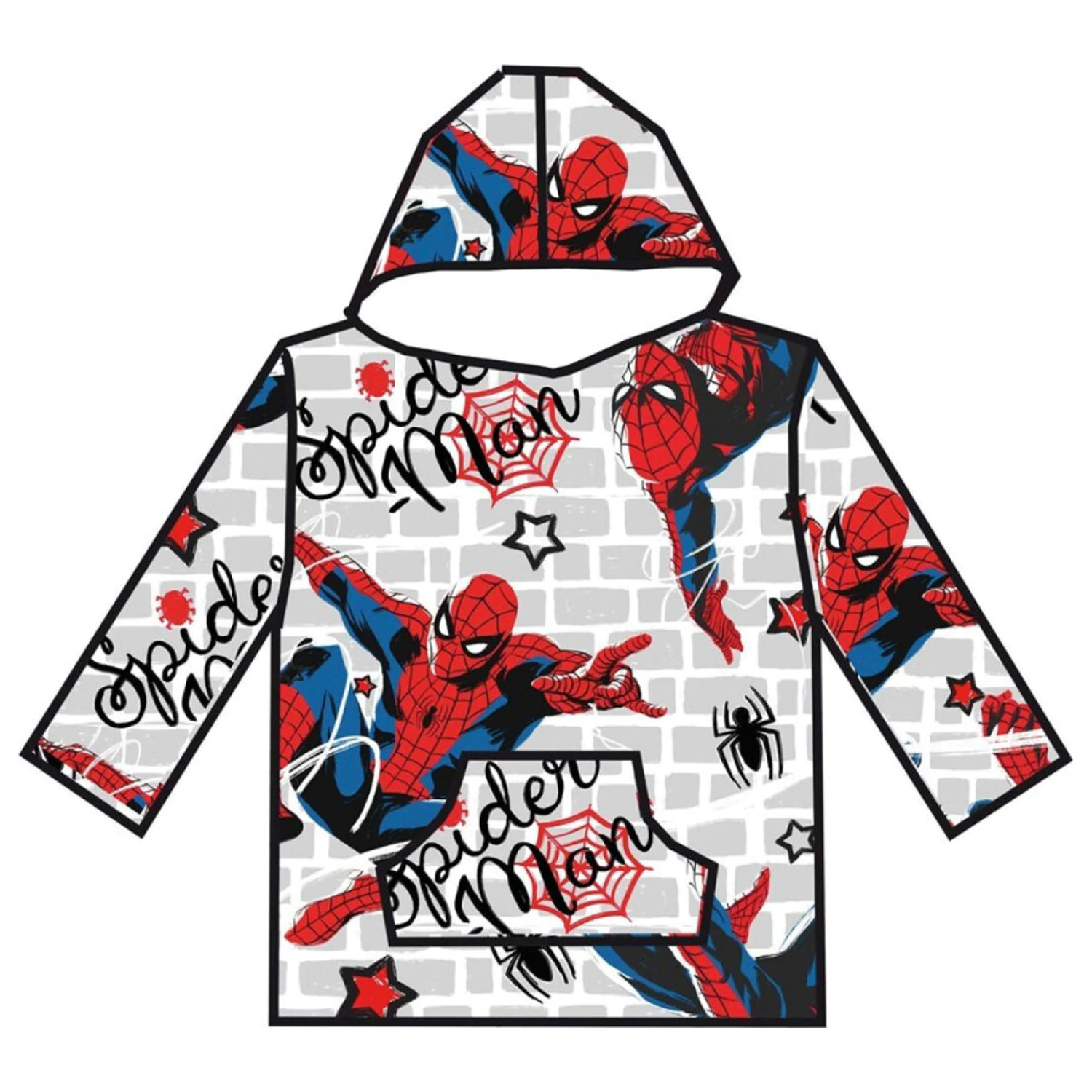 Spider-Man Brick Dorosły Noszalny Pluszowy Koc Polarowy Poncho zdjęcie produktu