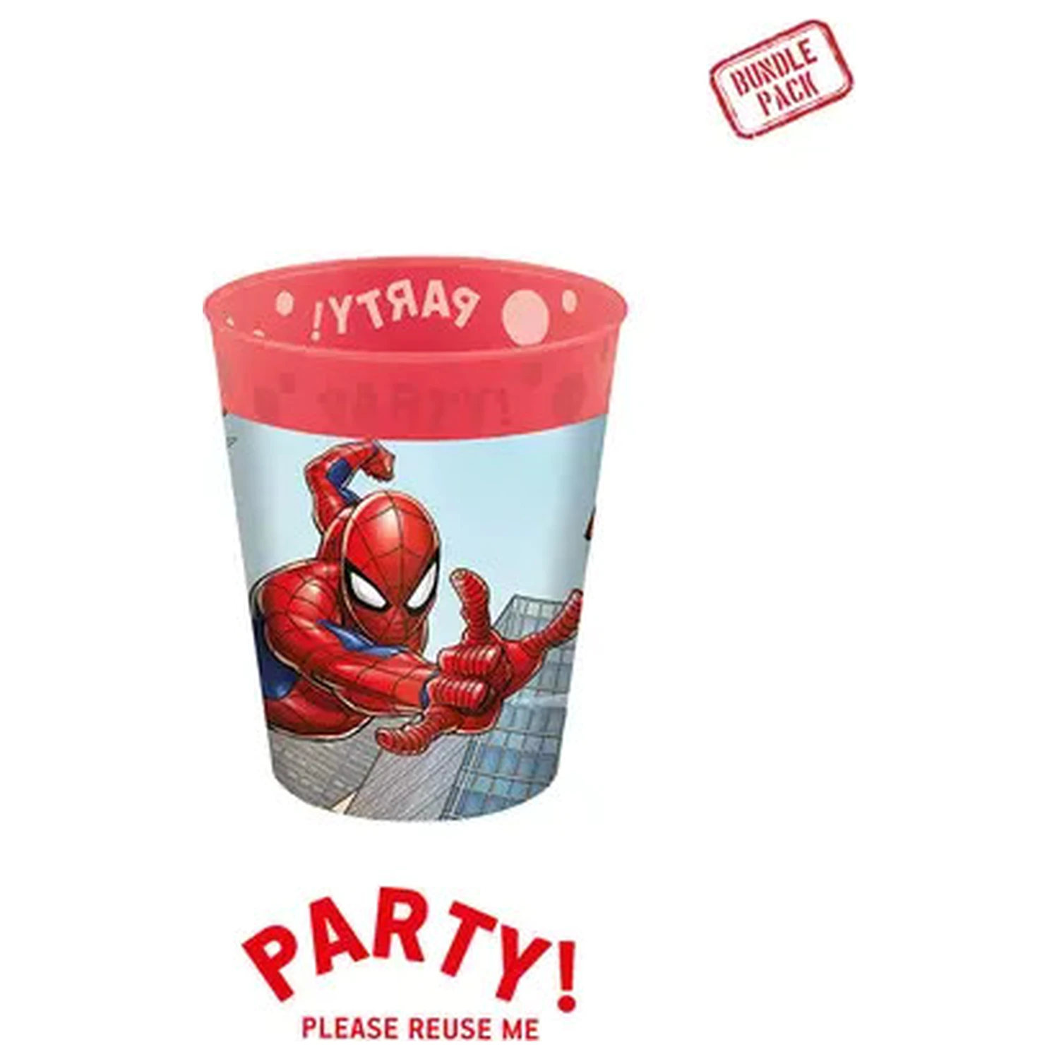 Spider-Man Crime Fighter micro premium plastikowy zestaw 4 kubków, 250 ml zdjęcie produktu