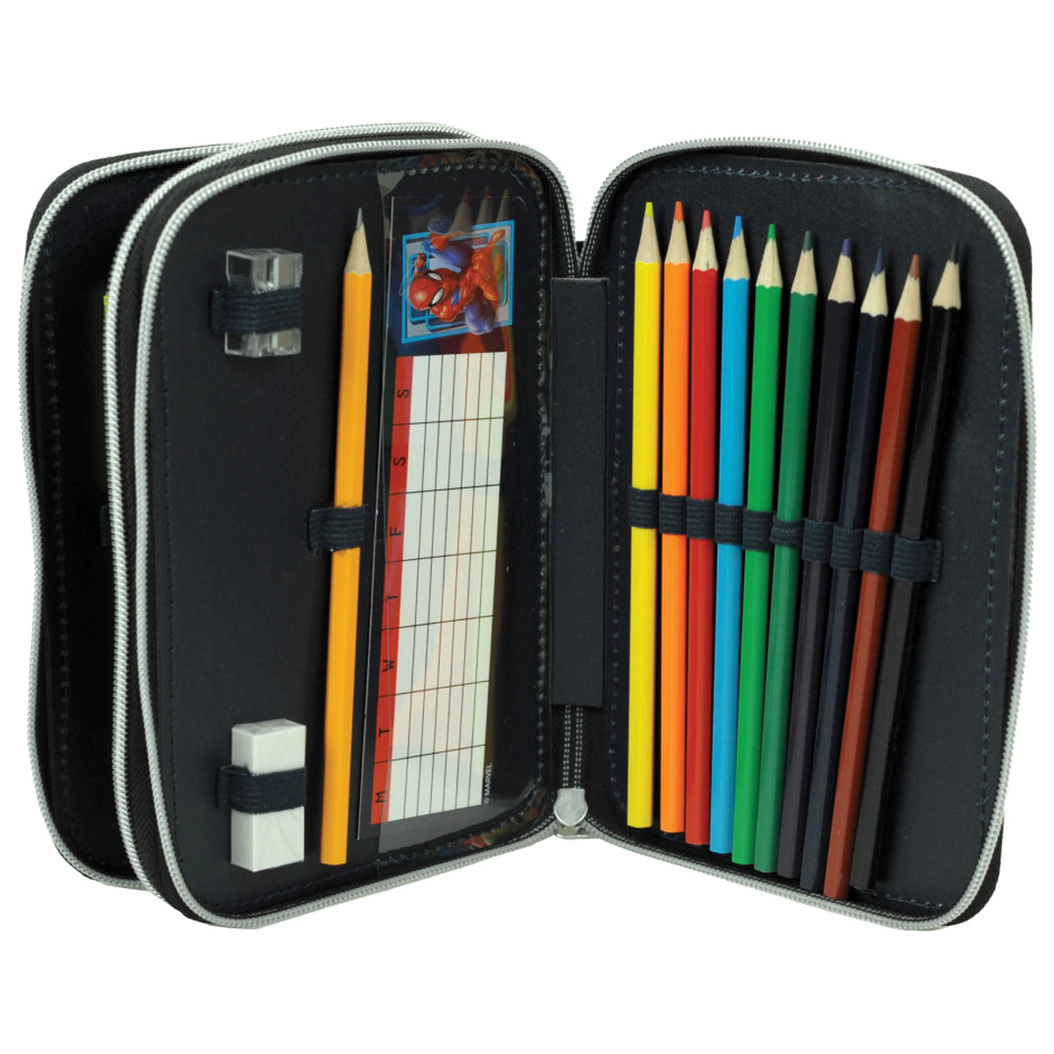 Spider-Man Frame w pełni wyposażony 2-poziomowy piórnik zdjęcie produktu