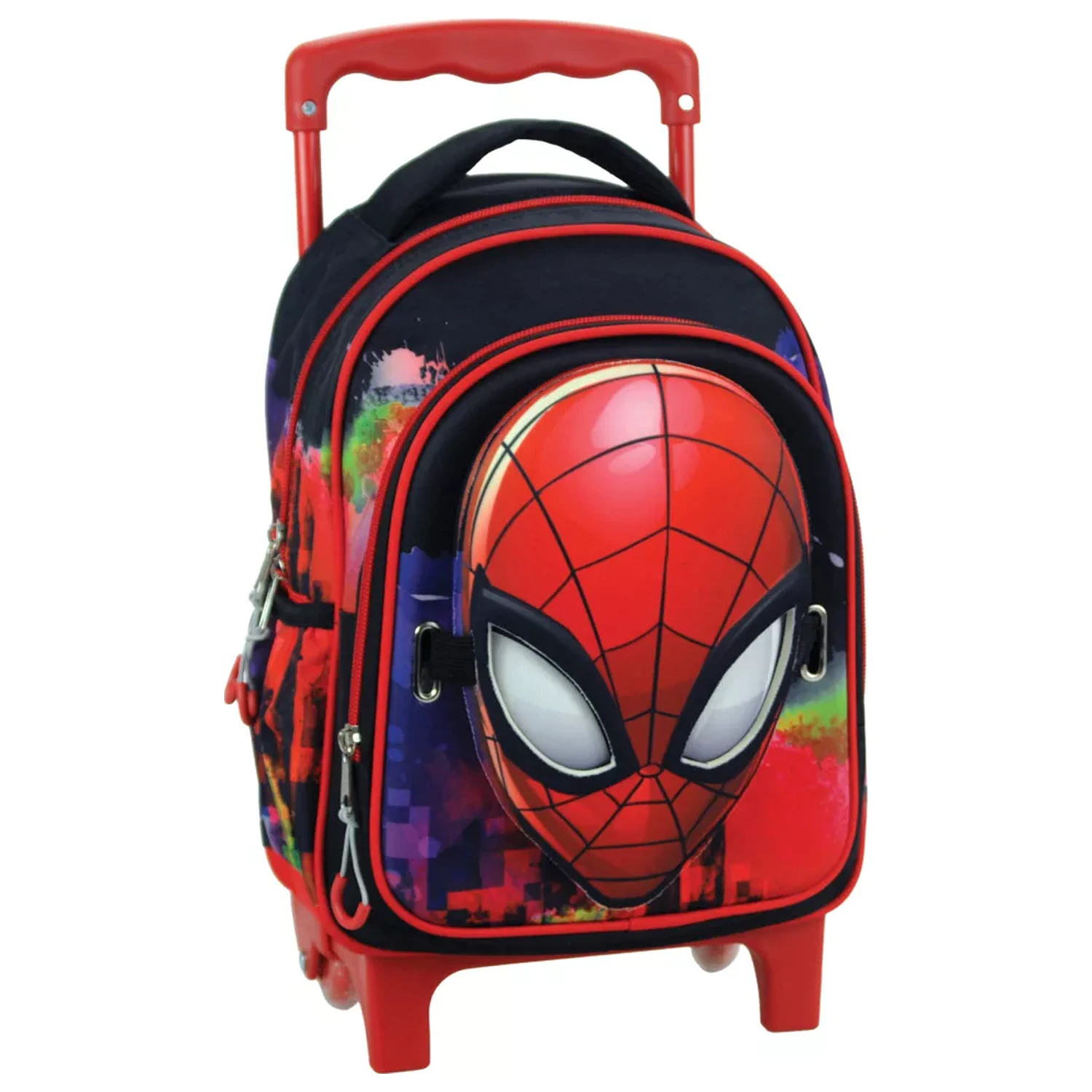 Plecak przedszkolny Spider-Man Global Rolling na kółkach, torba 30 cm z maską zdjęcie produktu