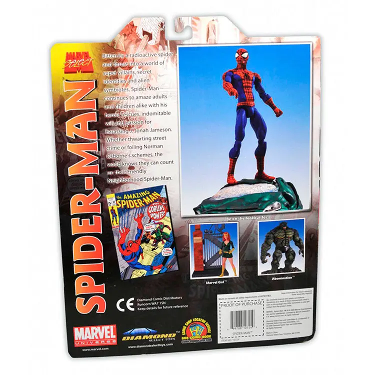 Marvel Select Figurka Akcji Classic Spider-Man 18 cm zdjęcie produktu