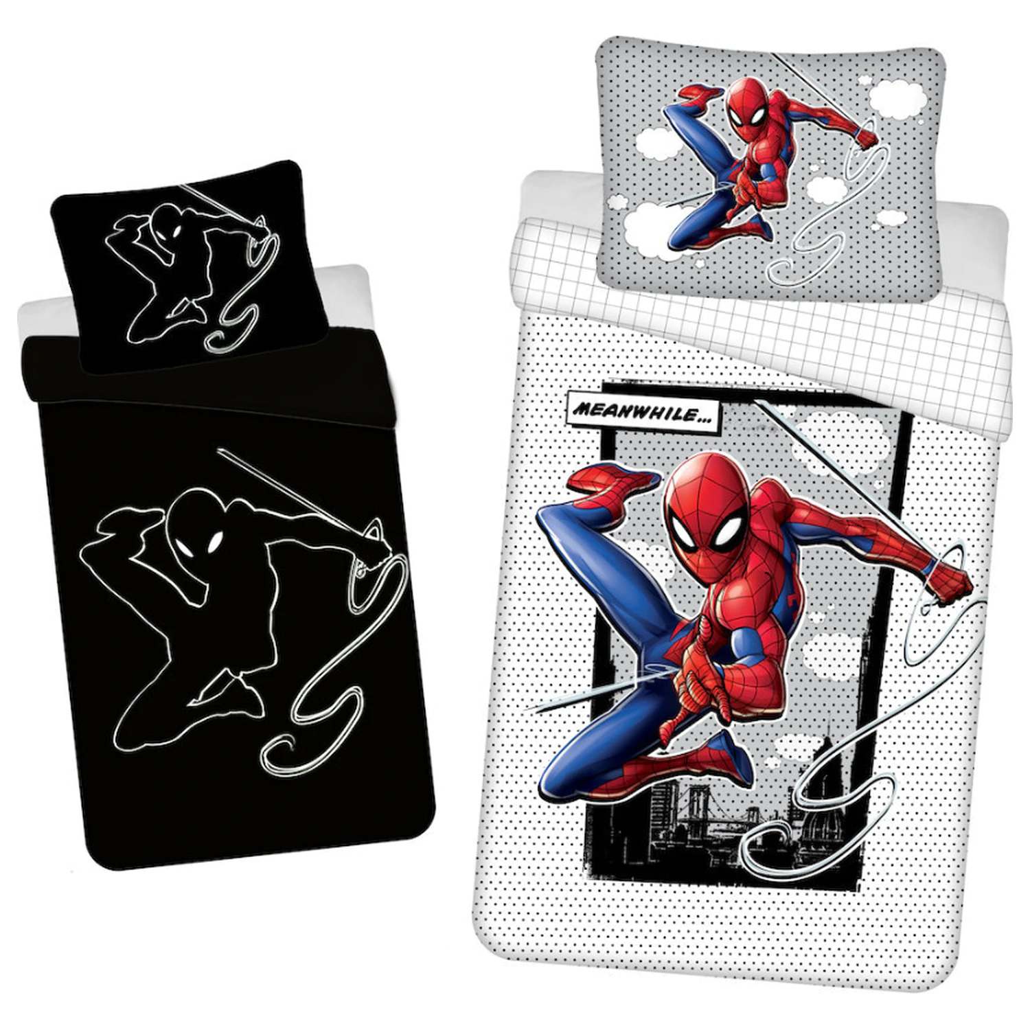 Spider-Man Meanwhile pościel świecąca w ciemności - Poszwa na kołdrę zdjęcie produktu