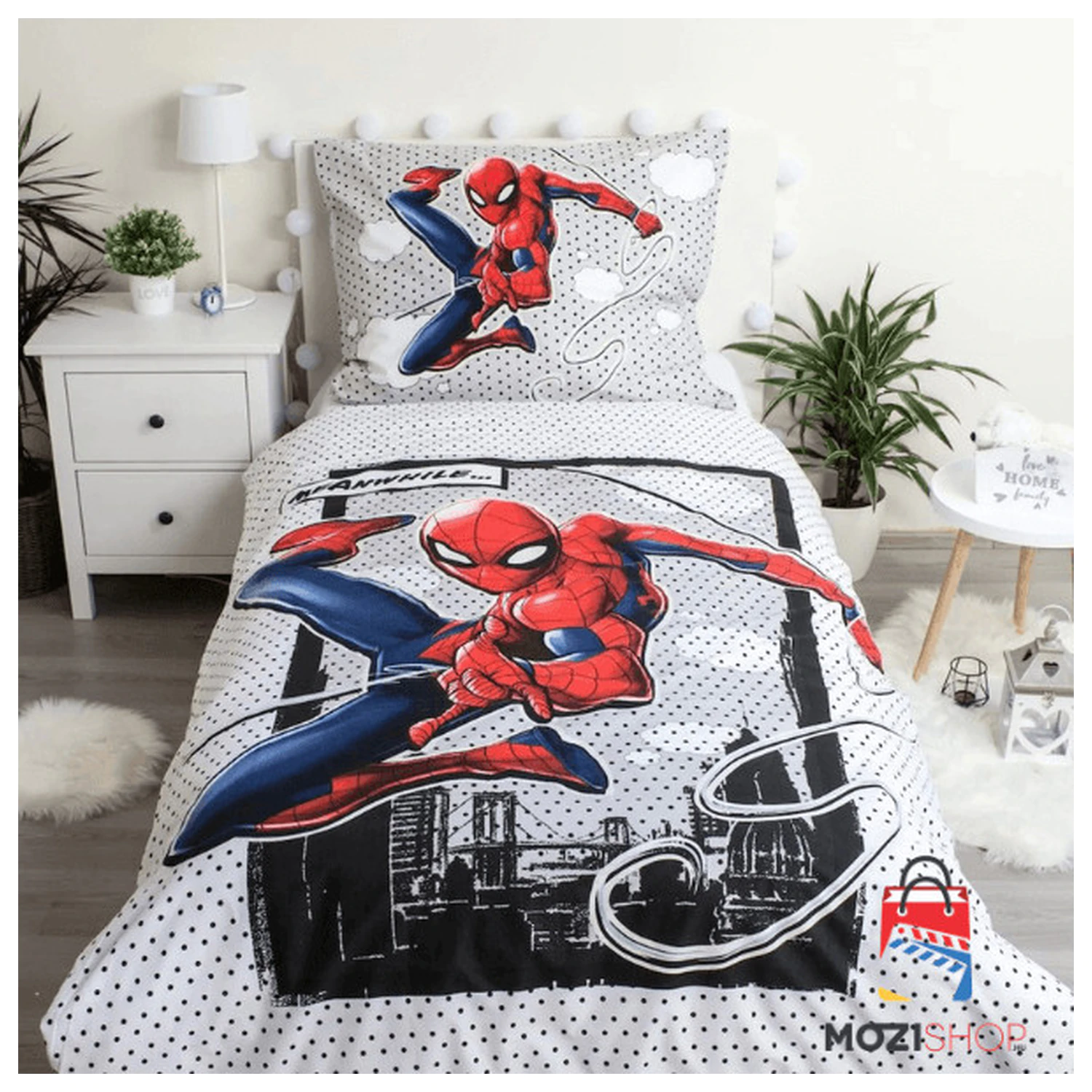 Spider-Man Meanwhile pościel świecąca w ciemności - Poszwa na kołdrę zdjęcie produktu