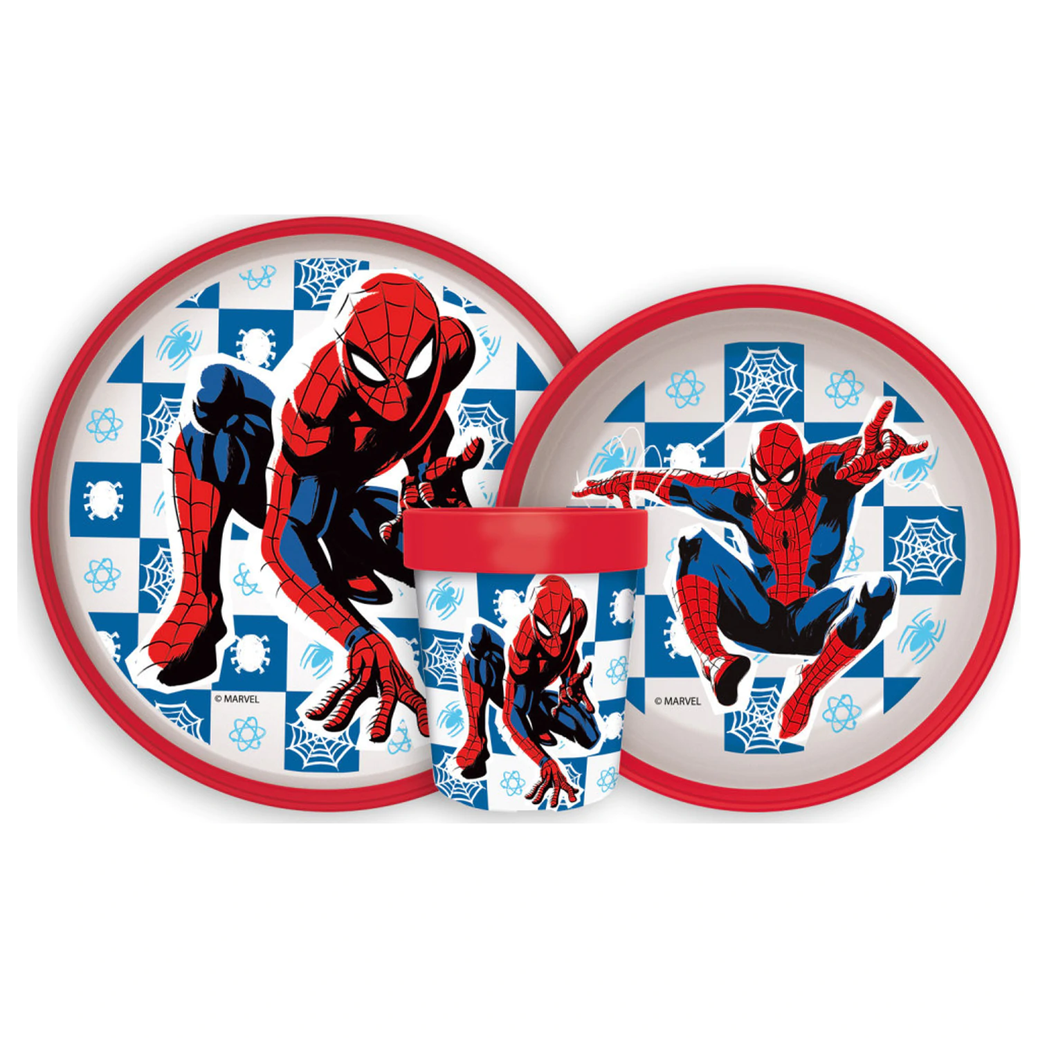 Spider-Man Midnight Flyer Antypoślizgowy zestaw naczyń obiadowych, zestaw z mikrotworzywa sztucznego zdjęcie produktu