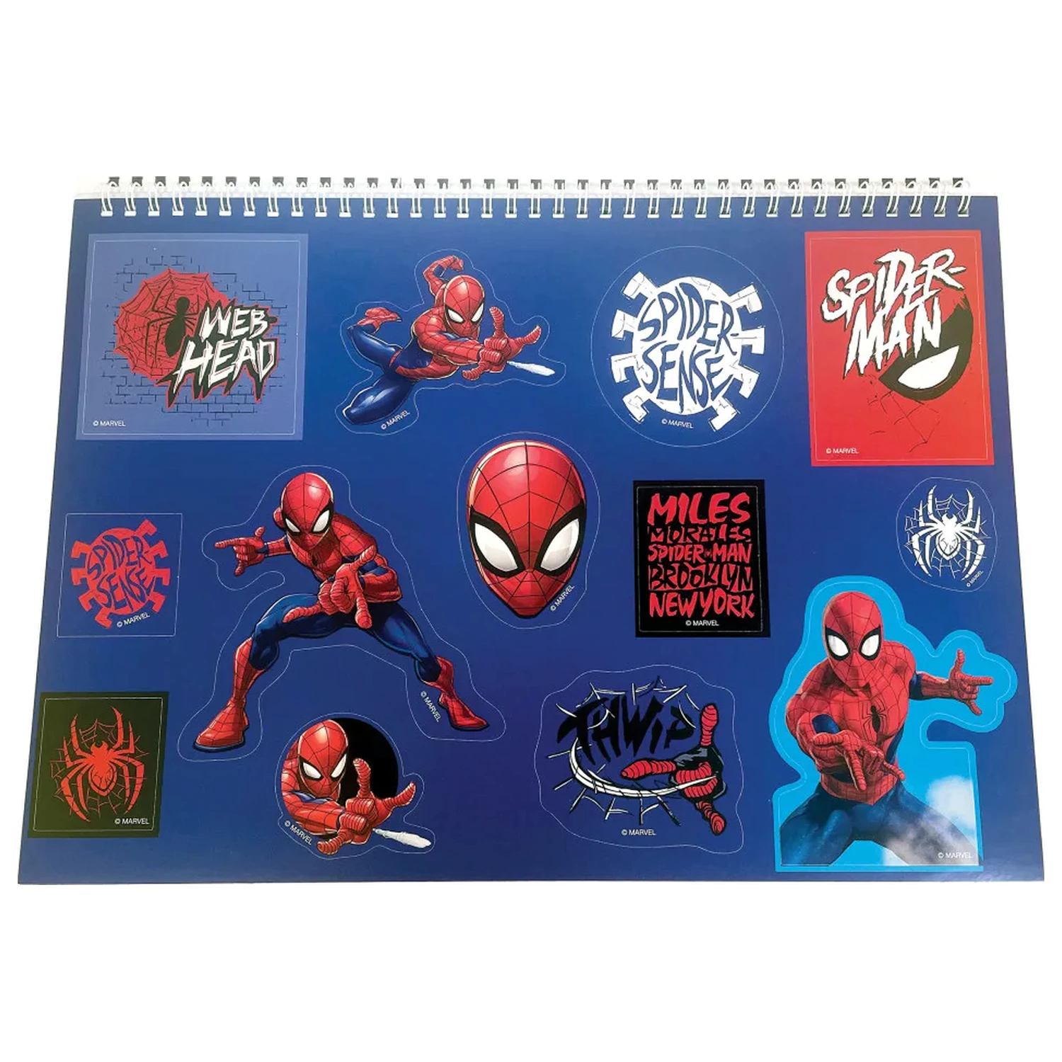 Spider-Man Miles Morales A4 spiralny szkicownik 40 arkuszy z naklejkami zdjęcie produktu