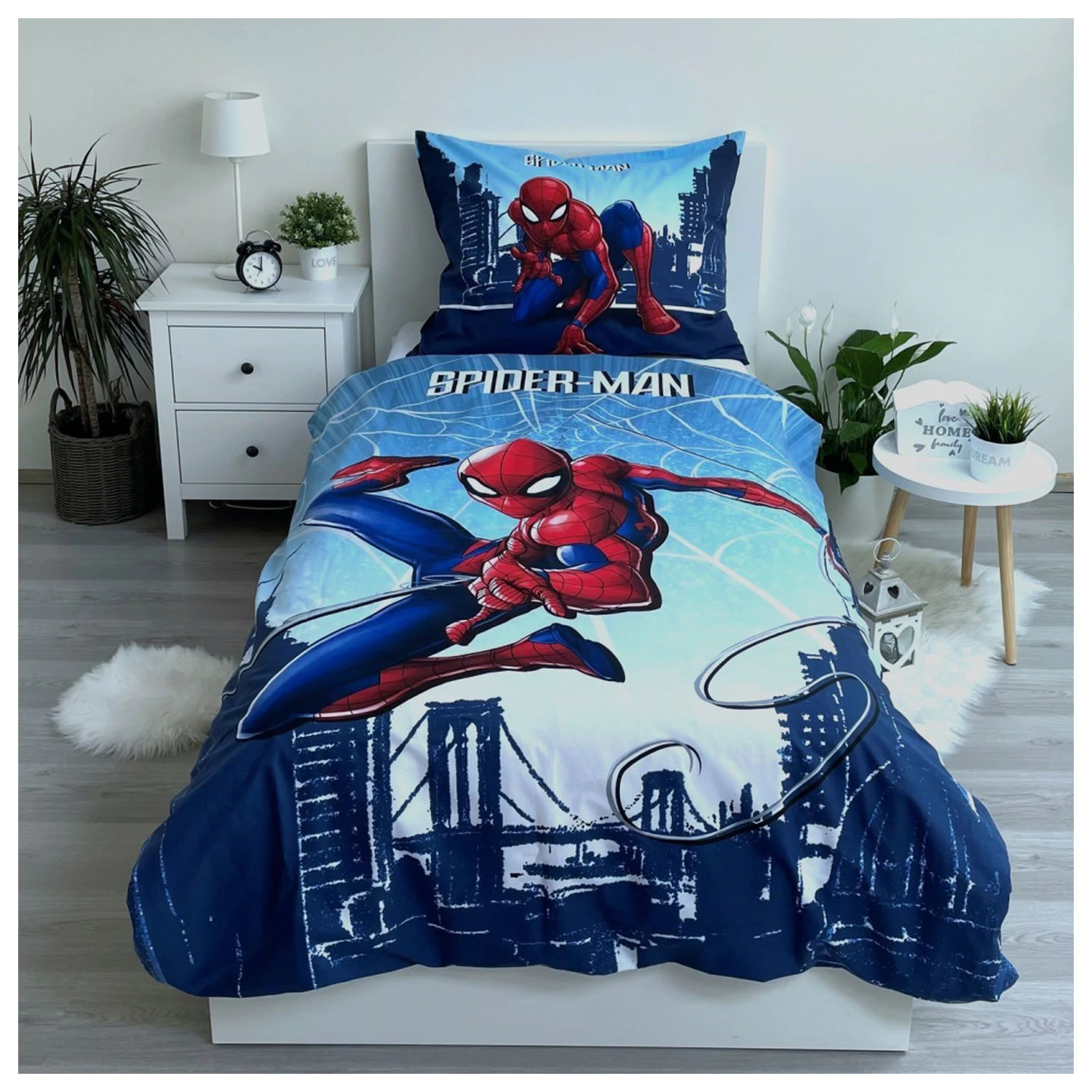 Spider-Man Skyline Poszwa na kołdrę zdjęcie produktu