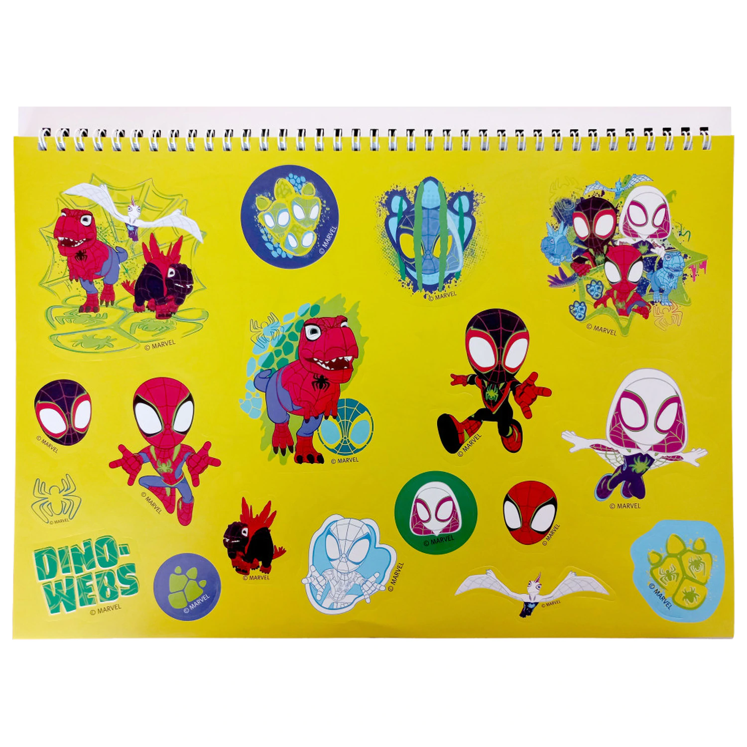 Spider-Man Spidey Dino-Webs A4 Spiralny szkicownik, 40 kartek, z naklejkami zdjęcie produktu