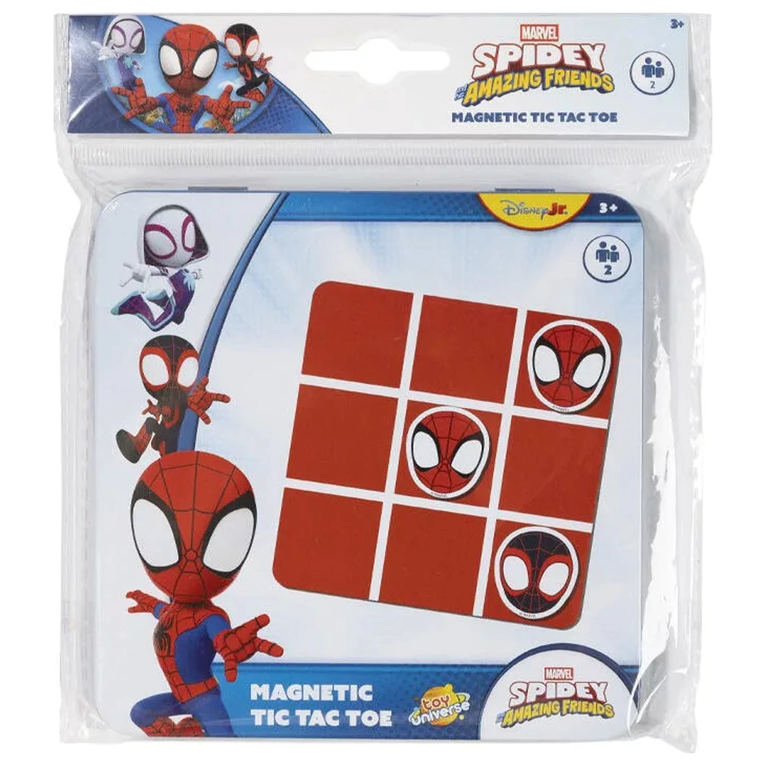 Spider-Man Spidey Friends Magnetyczne Kółko i Krzyżyk w Metalowym Pudełku zdjęcie produktu