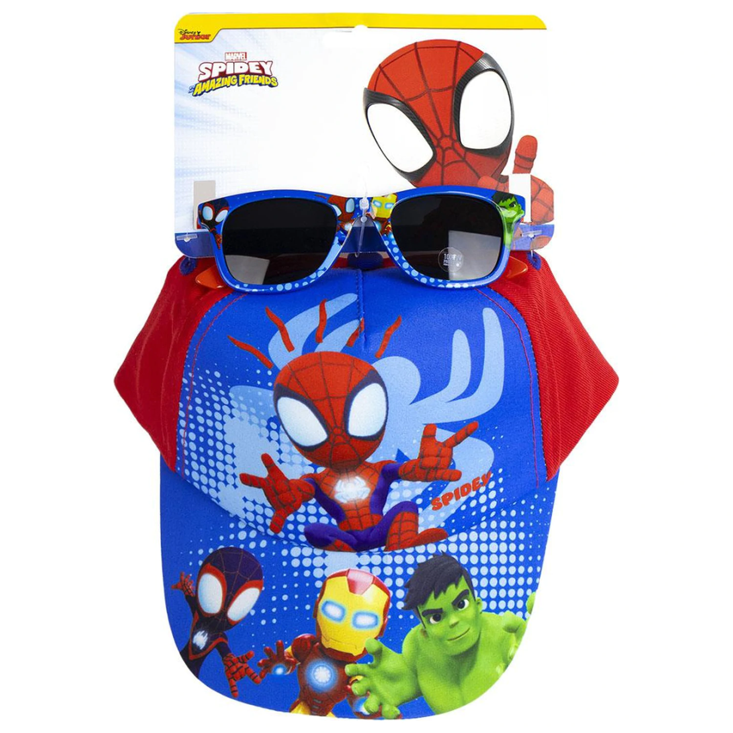 Spider-Man Spidey & Friends zestaw okularów przeciwsłonecznych i czapki baseballowej zdjęcie produktu