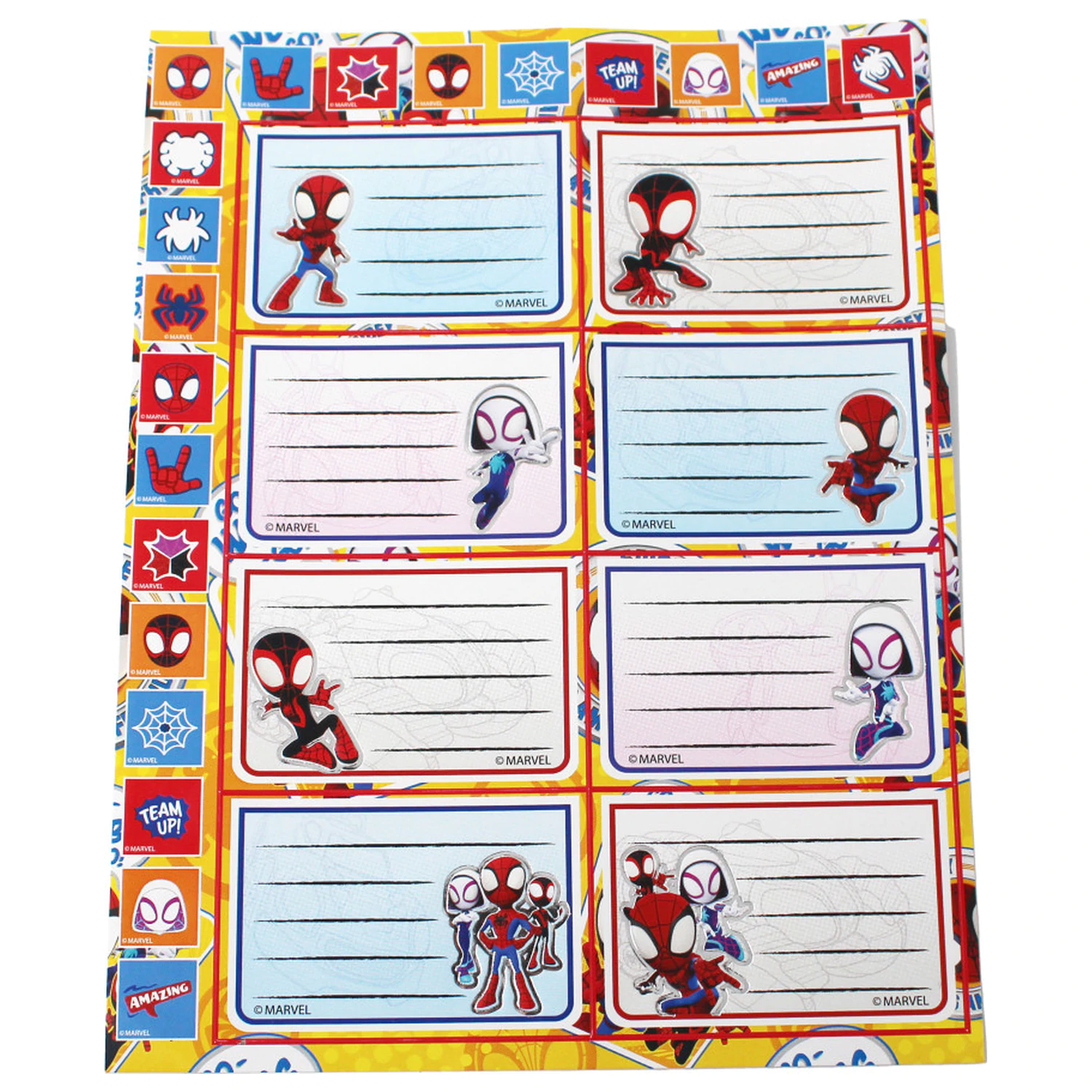 Spider-Man Spidey etykieta na zeszyt z naklejką 16 szt. zdjęcie produktu