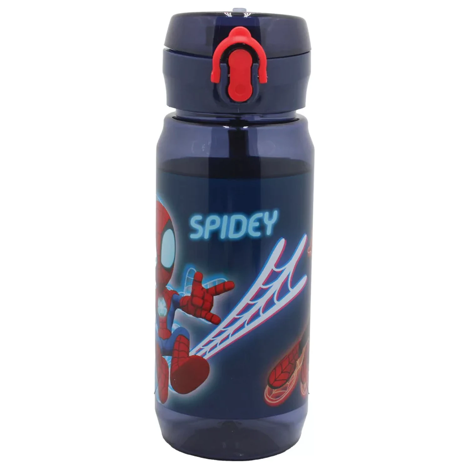 Spider-Man Spidey Web Plastikowa Butelka na wodę z wieszakiem 600 ml zdjęcie produktu