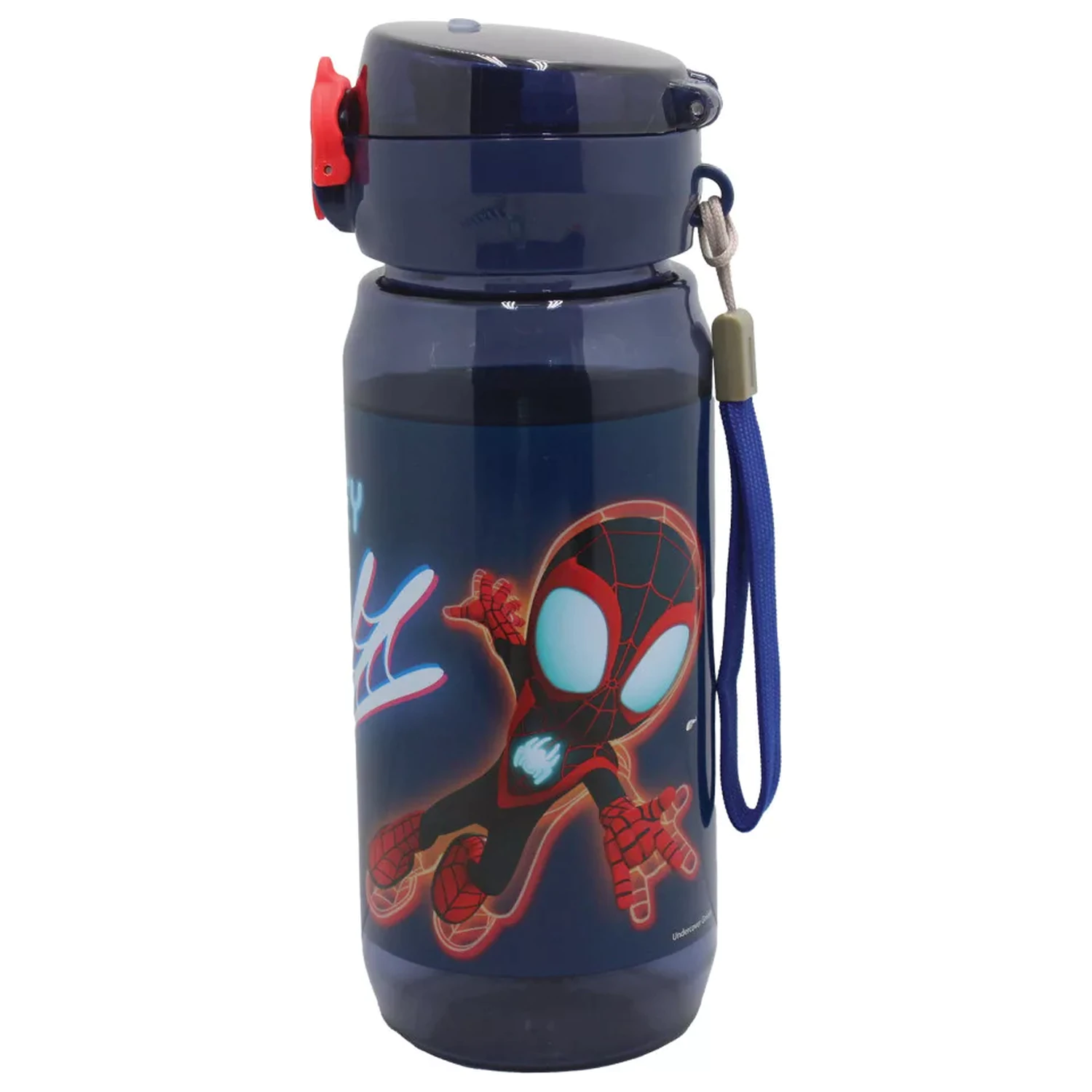 Spider-Man Spidey Web Plastikowa Butelka na wodę z wieszakiem 600 ml zdjęcie produktu