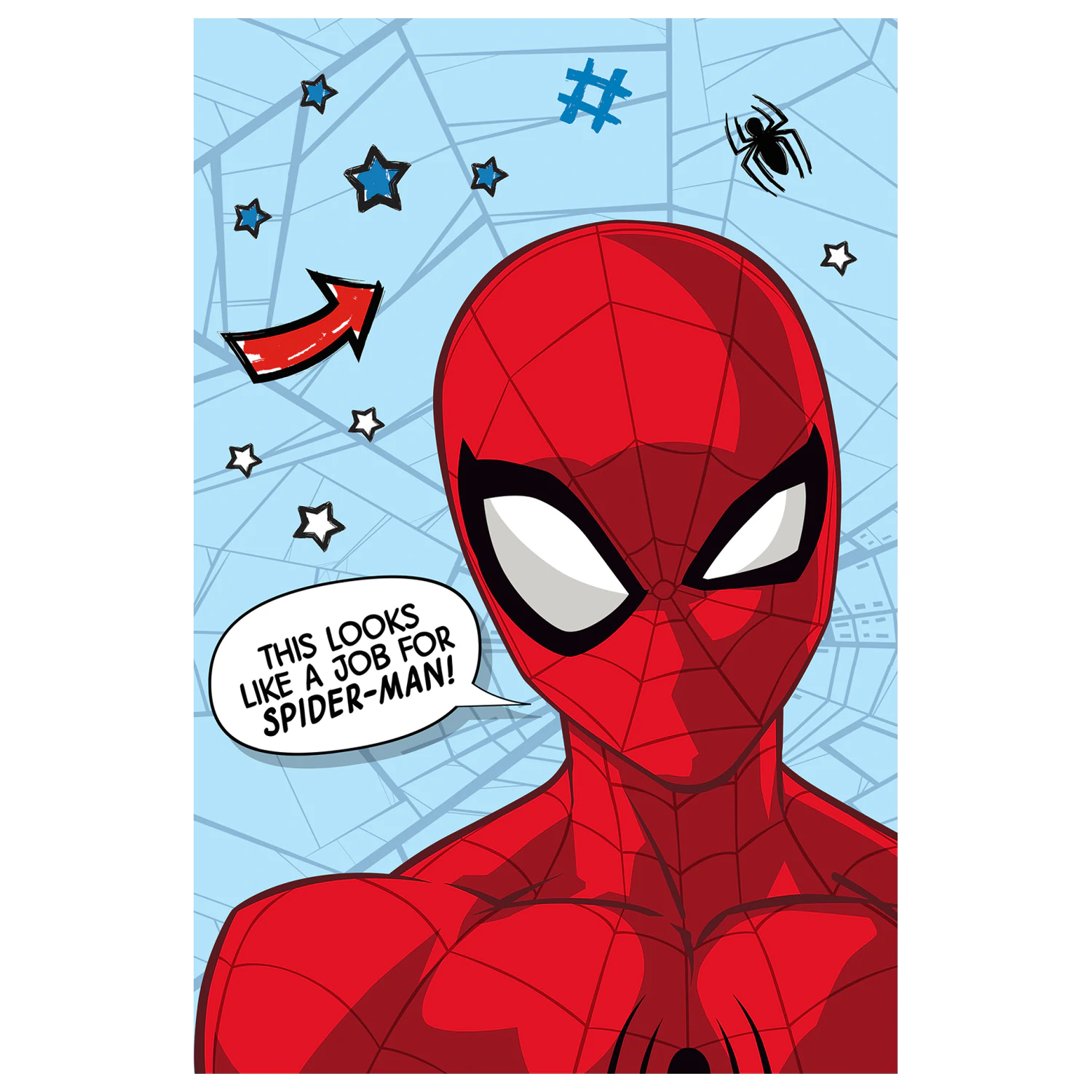 Koc microfleece Spider-Man Star zdjęcie produktu