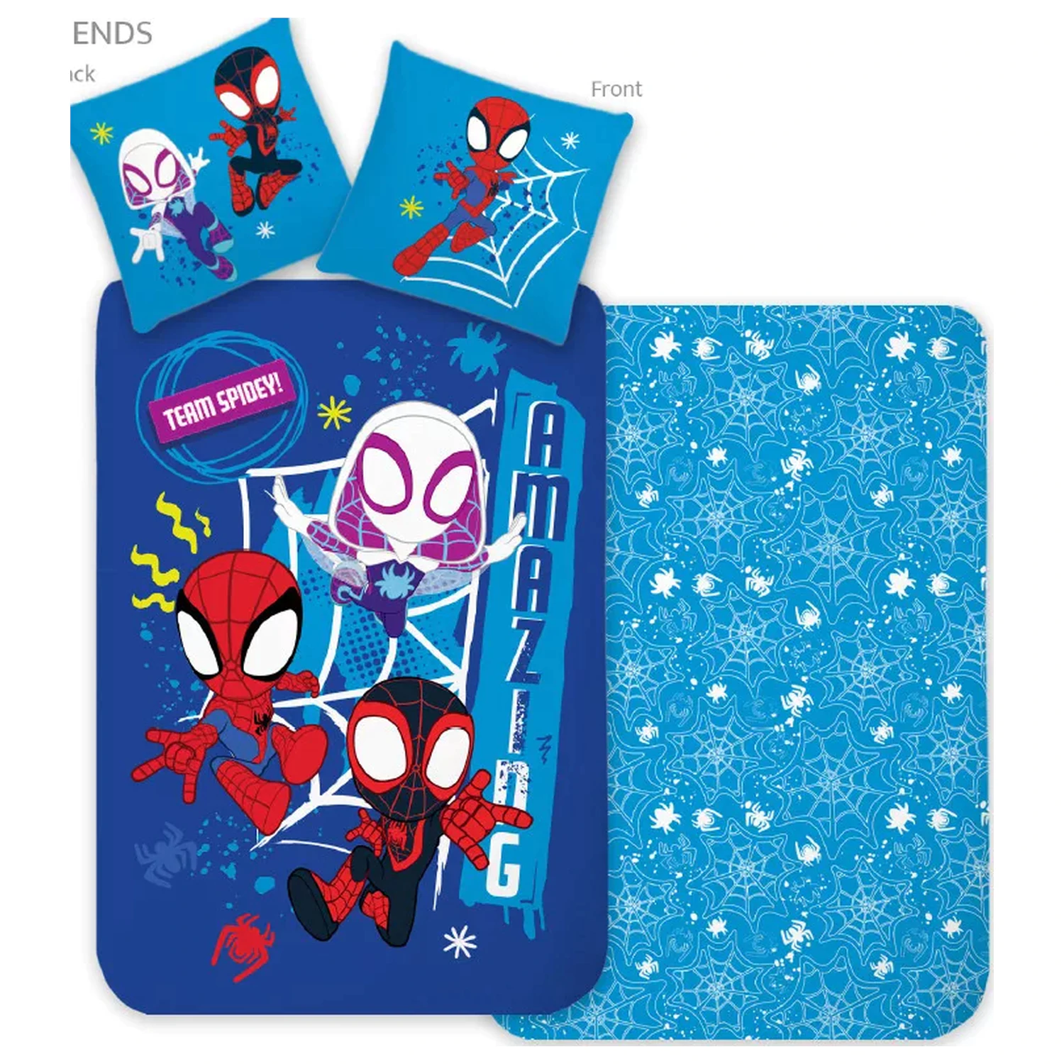 Spider-Man Team Spidey dla dzieci, przedszkolna poszwa na kołdrę zdjęcie produktu