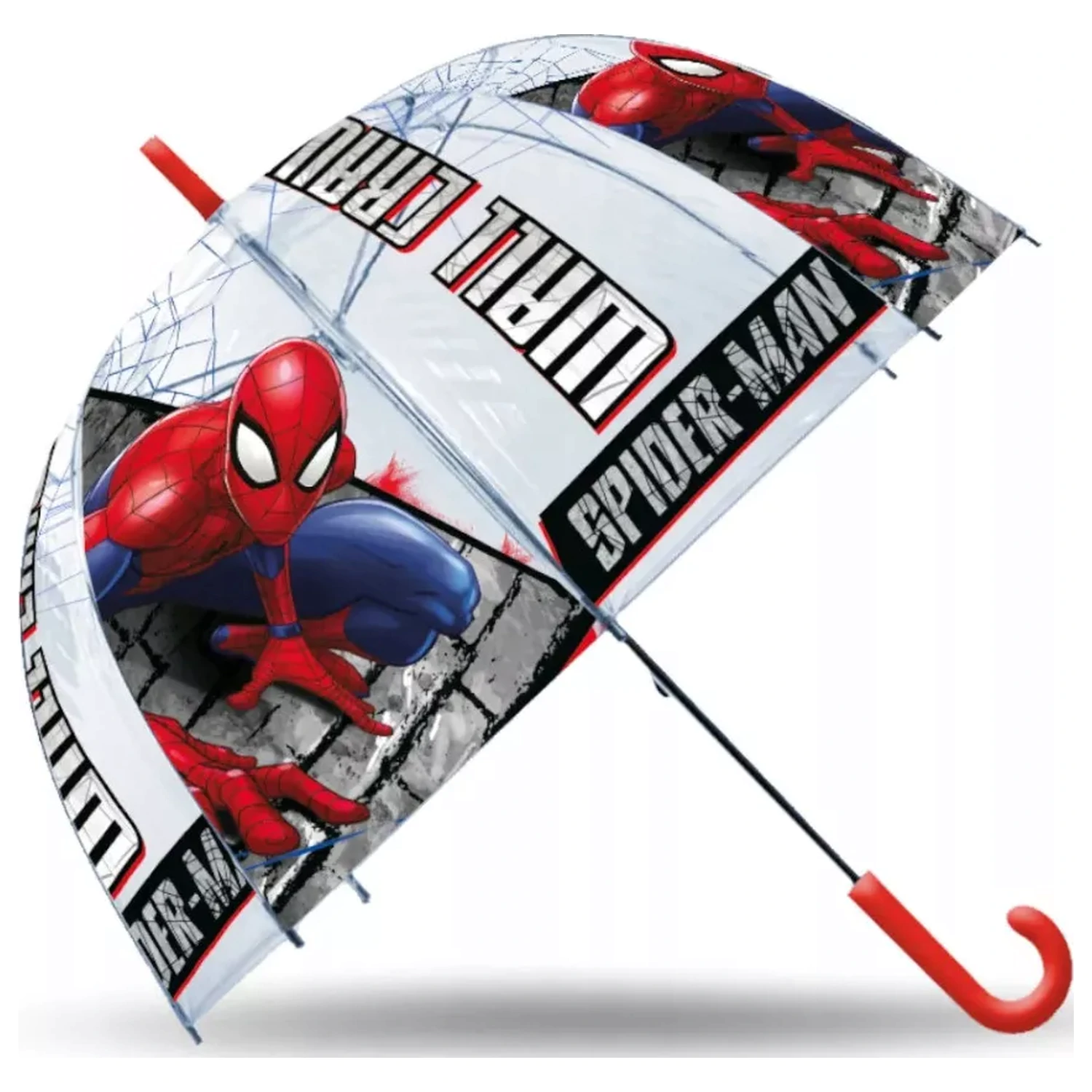 Spider-Man Wall Crawler Przezroczysty Parasol dla Dzieci zdjęcie produktu