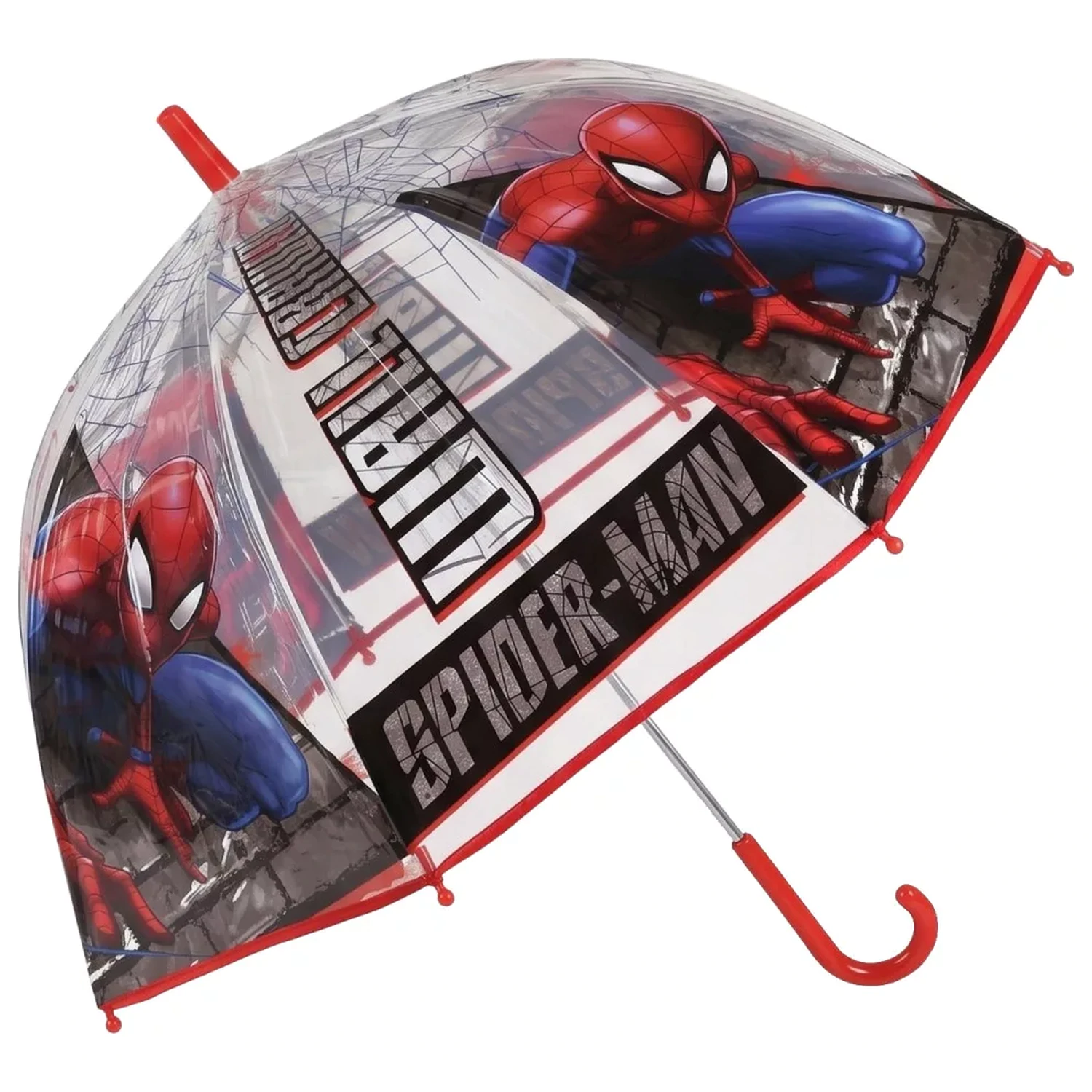 Spider-Man Wall Crawler Przezroczysty Parasol dla Dzieci zdjęcie produktu