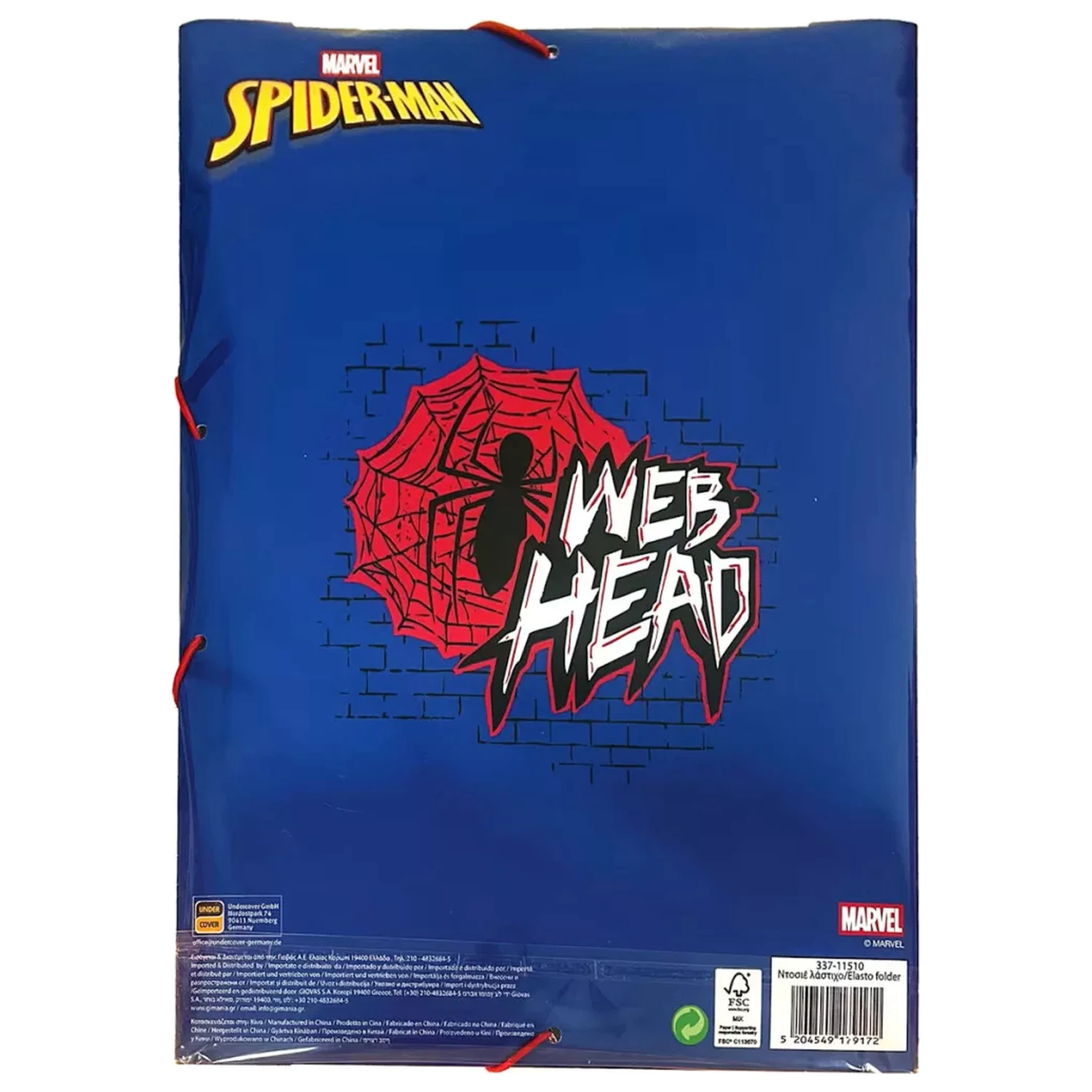 Spider-Man Web Head A/4 Gumowa Teczka zdjęcie produktu