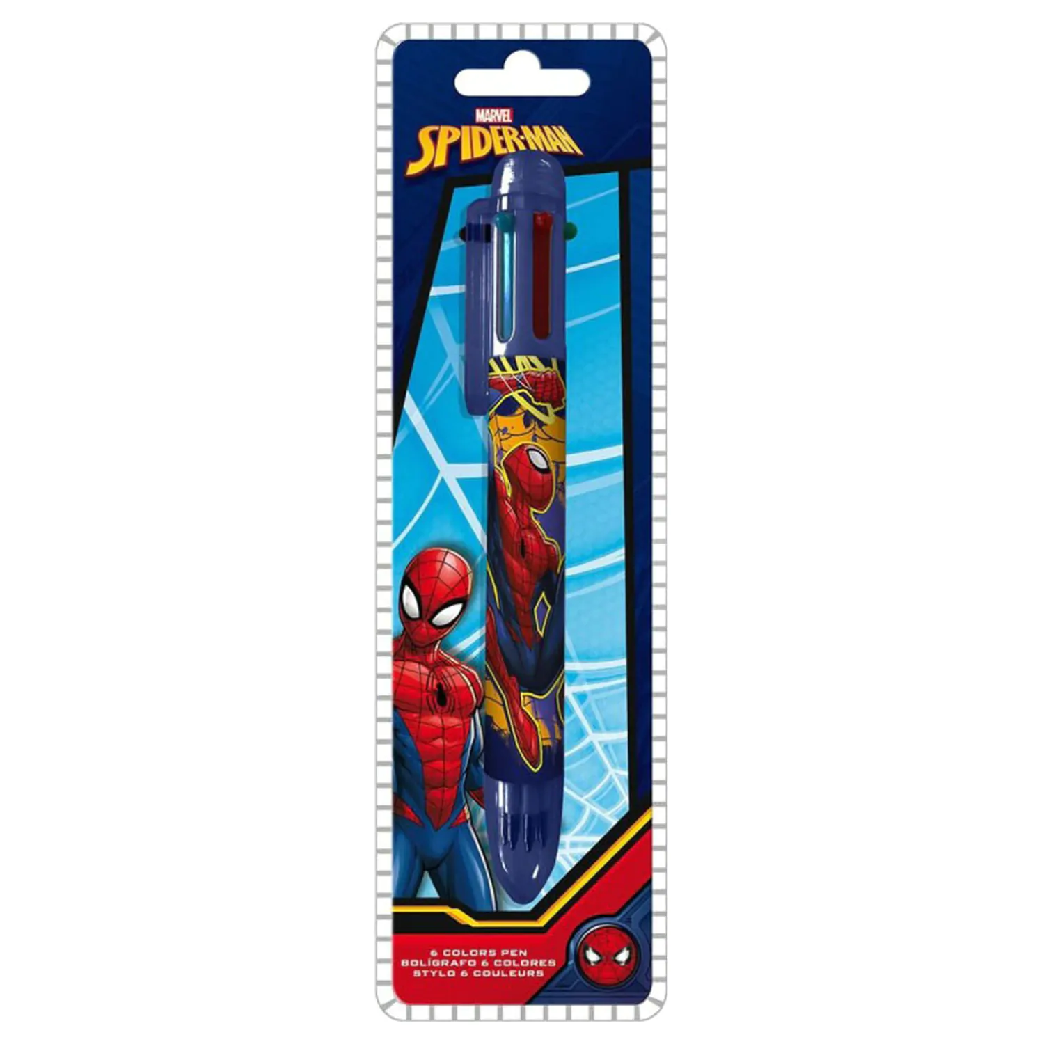 Długopis Spider-Man Web-Slinger 6 kolorowy zdjęcie produktu