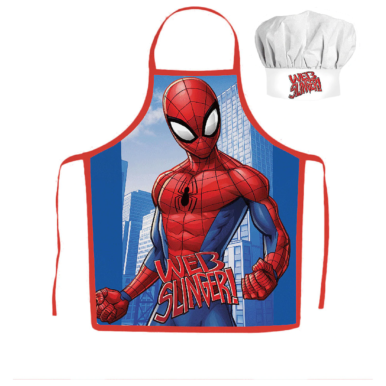 Spider-Man Web Slinger Fartuch dla dzieci zestaw 2-częściowy zdjęcie produktu