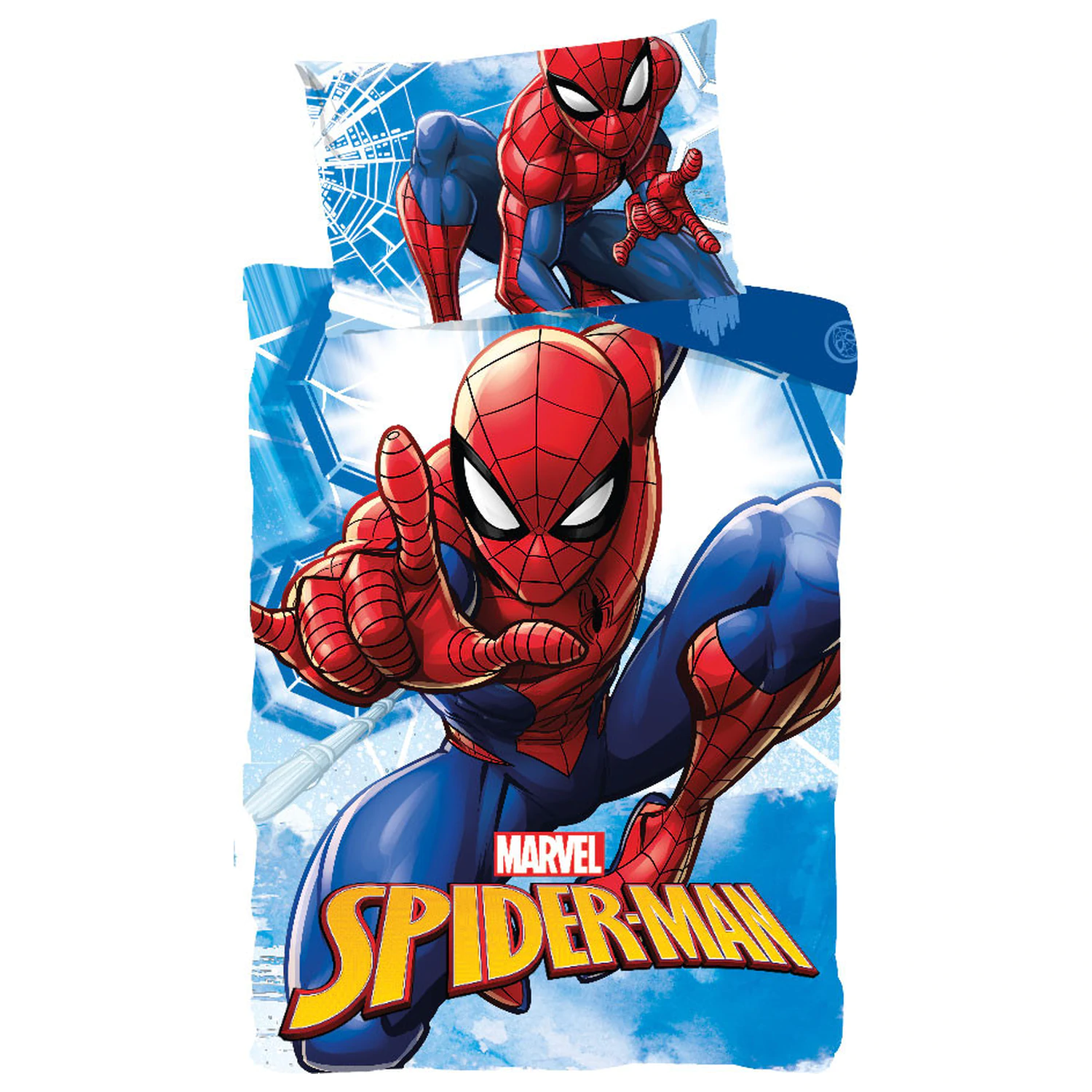 Spider-Man Webmaze Poszewka na kołdrę dla malucha/przedszkolaka zdjęcie produktu