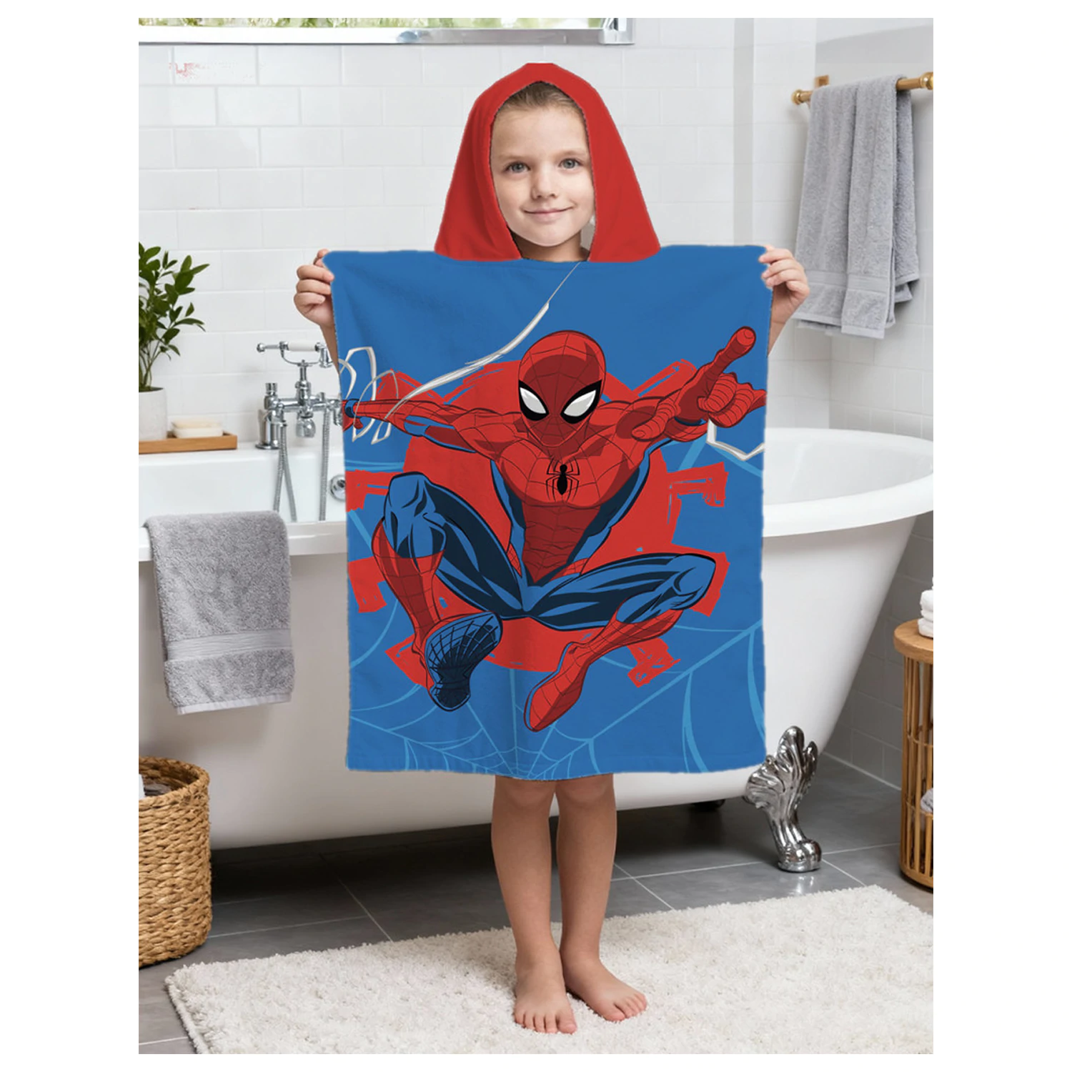 Spider-Man Webshot Ręcznik Plażowy Poncho 50x115cm zdjęcie produktu