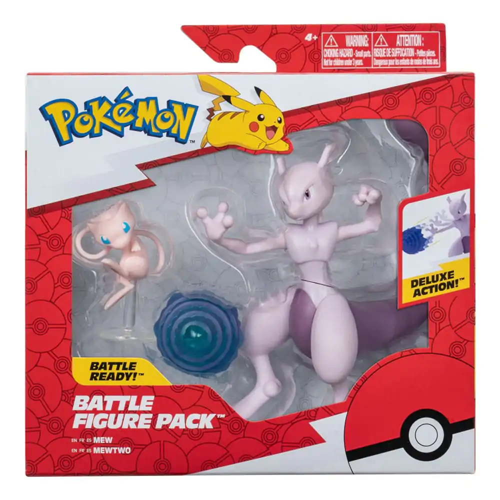 Pokémon Figurki 2-Pack Mewtwo 10 cm & Mew 5 cm zdjęcie produktu