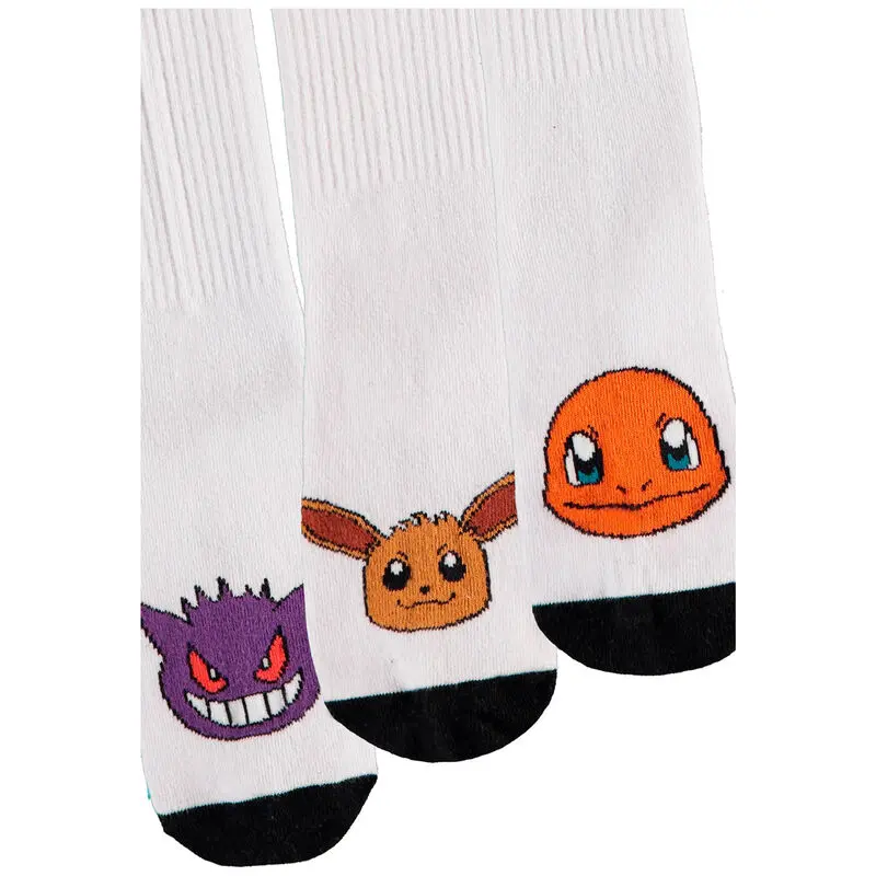 Pokemon – zestaw 3 pary skarpetek 35/38 zdjęcie produktu