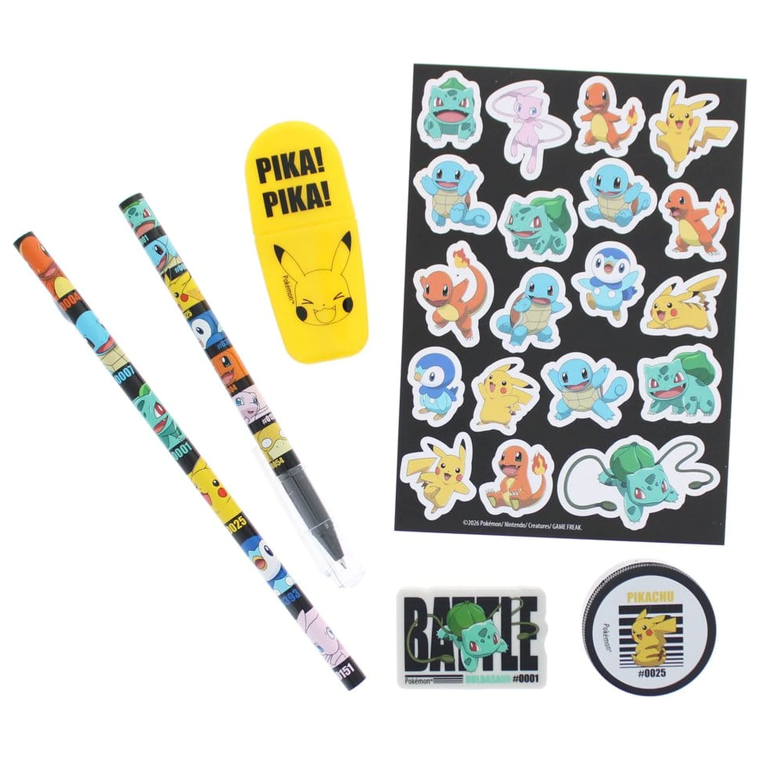 Pokémon Zestaw papierniczy 7-elementowy zdjęcie produktu