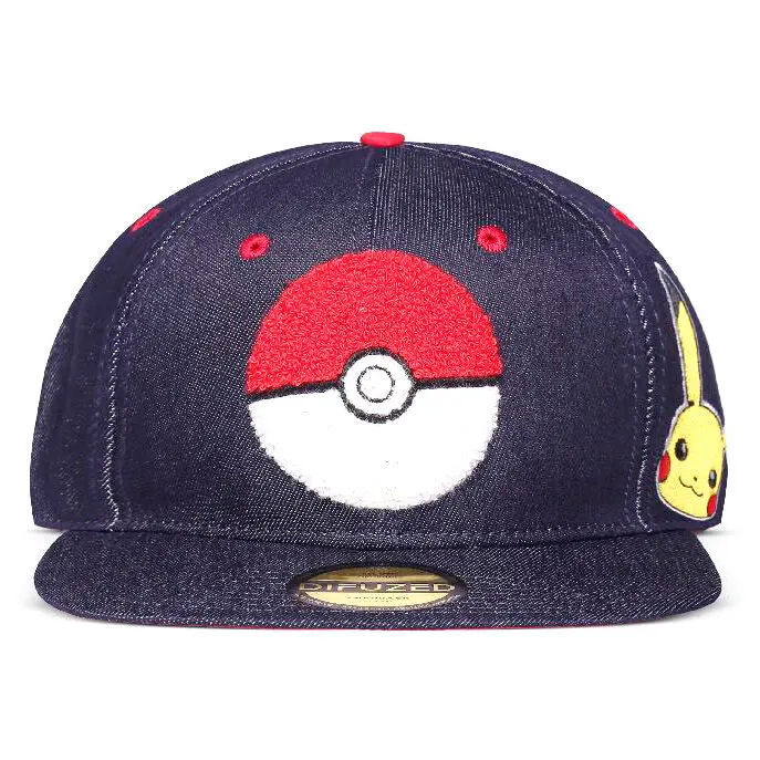 Czapka z daszkiem Pokemon Denim Snapback Logo zdjęcie produktu