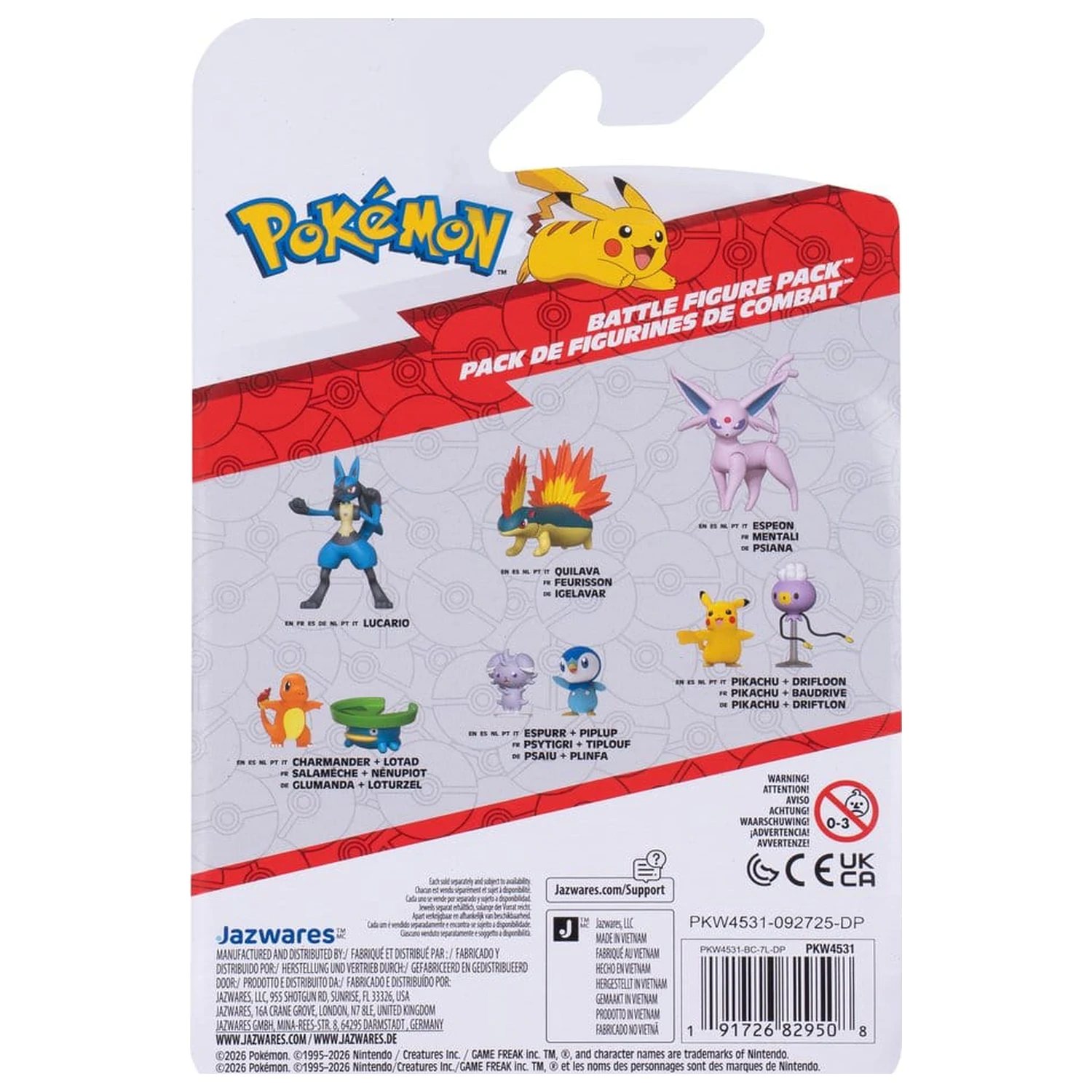 Pokémon Battle Figure 2-Pak Drifloon & Pikachu zdjęcie produktu