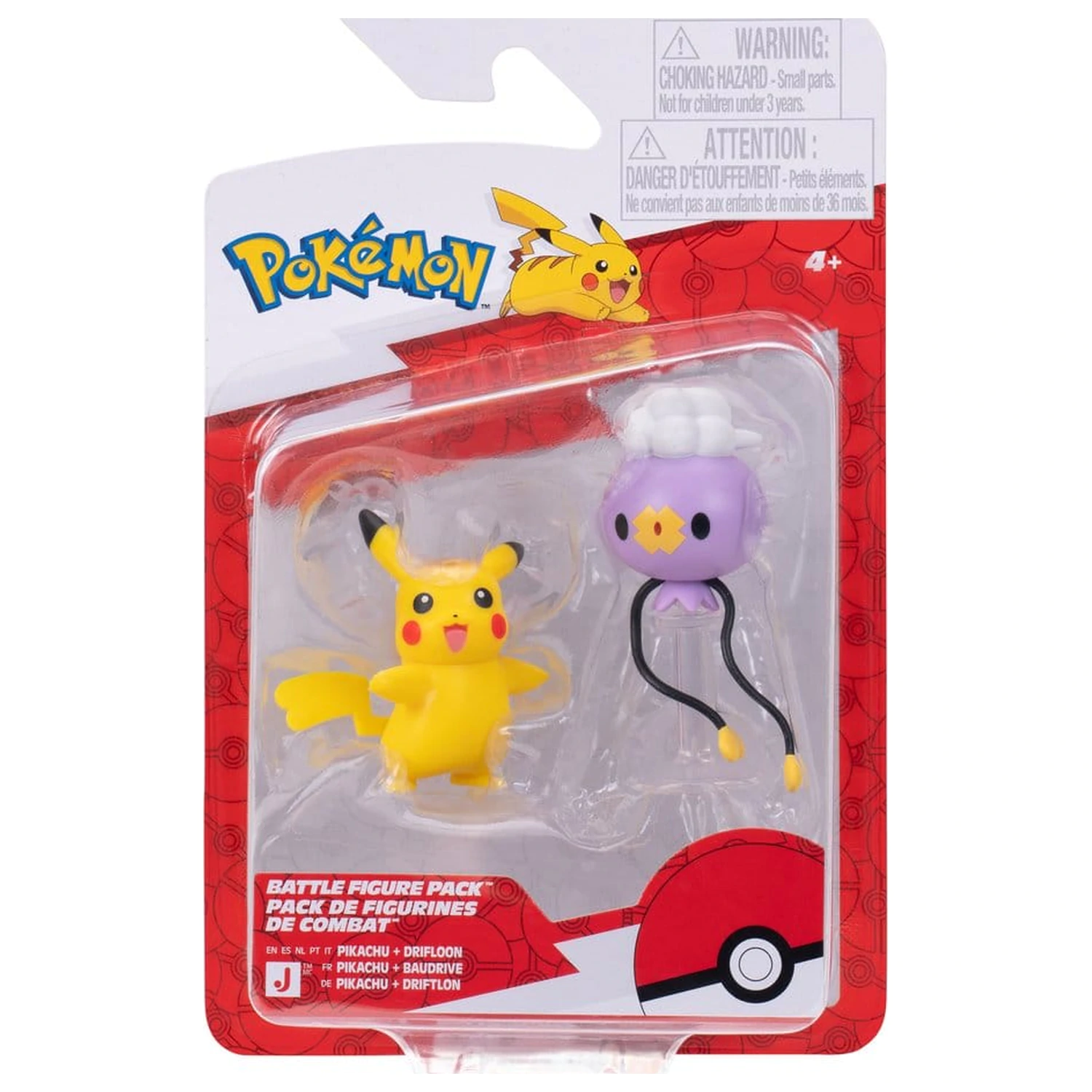 Pokémon Battle Figure 2-Pak Drifloon & Pikachu zdjęcie produktu