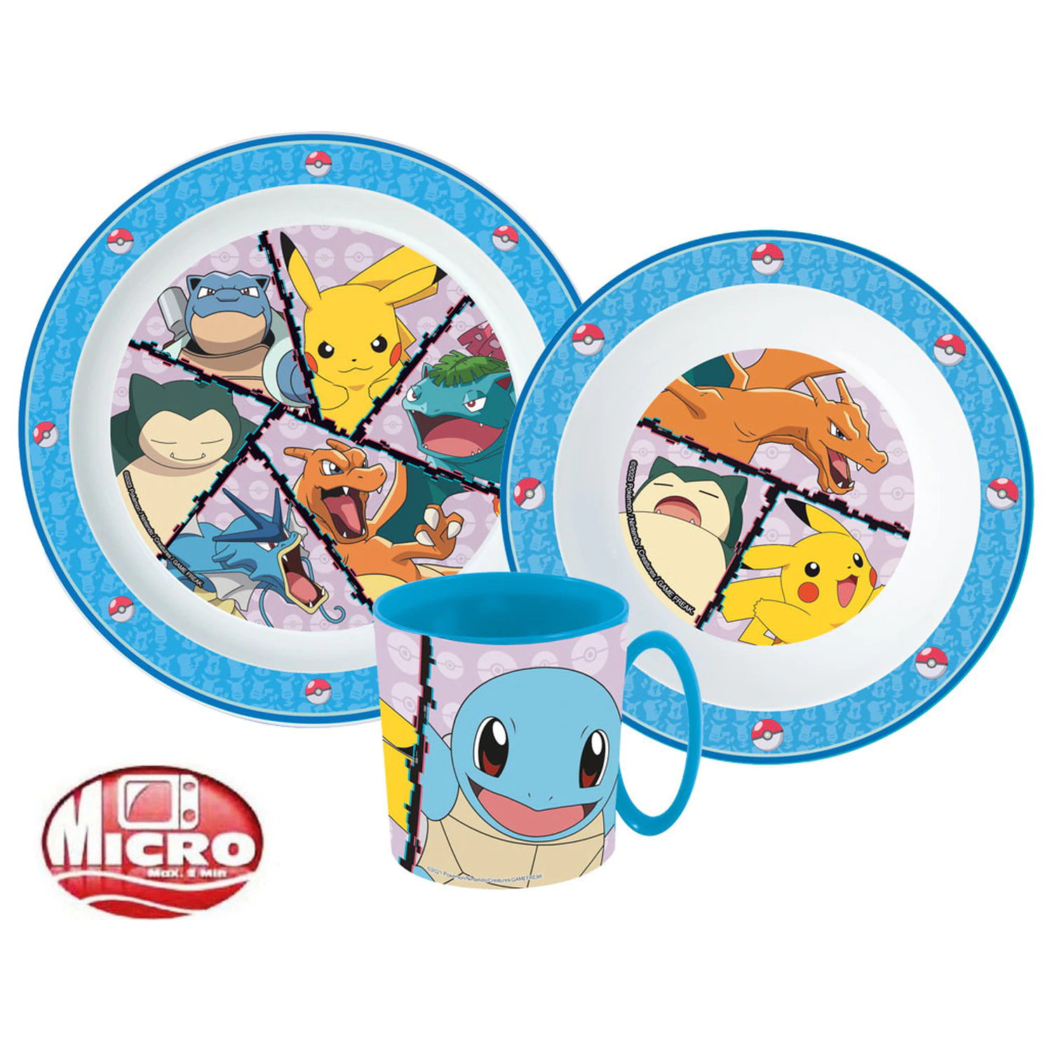 Pokémon Battle Dinner Set, zestaw z mikroplastiku z kubkiem zdjęcie produktu