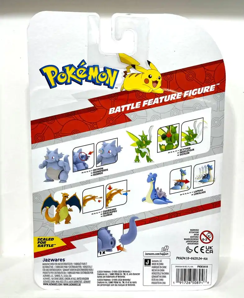 Pokémon Figurka z funkcją bitewną Rhydon 20 centymetrów zdjęcie produktu