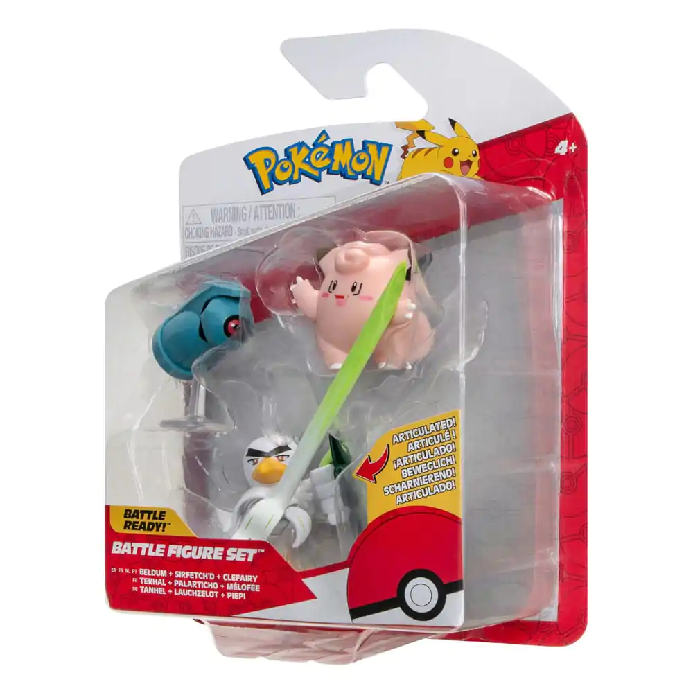 Pokémon Battle Figure Set 3-pak Clefairy, Beldum, Sirfetch'd 5 cm zdjęcie produktu