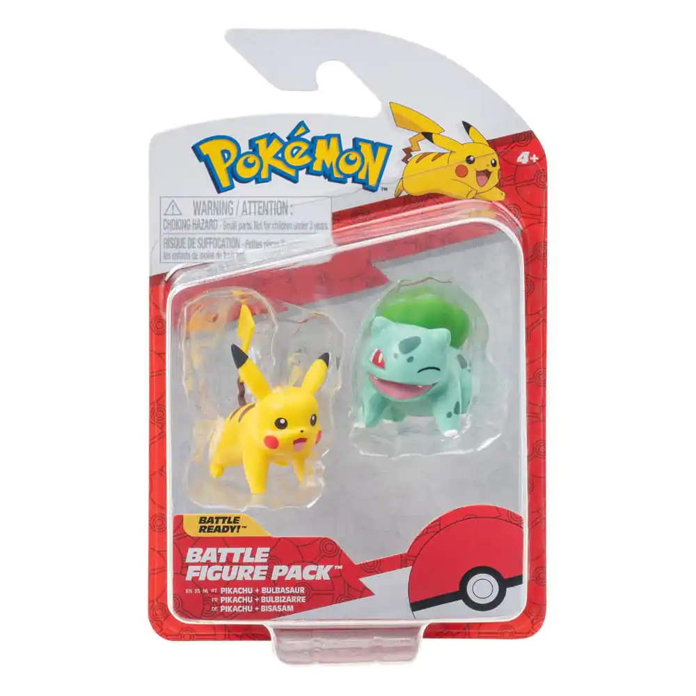 Pokémon Battle Figure First Partner Set Figurka 2-Pack Bulbasaur #2, Pikachu #1 zdjęcie produktu