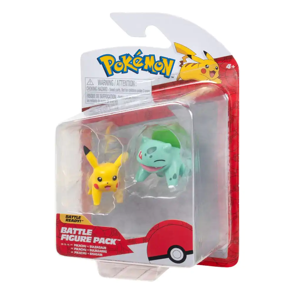 Pokémon Battle Figure First Partner Set Figurka 2-Pack Bulbasaur #2, Pikachu #1 zdjęcie produktu
