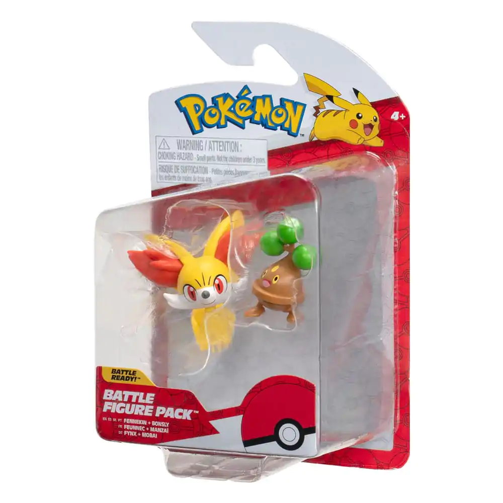 Pokémon Battle Figure Zestaw Figurek Pierwszego Partnera 2-Pak Fennekin, Bonsly 5 cm zdjęcie produktu