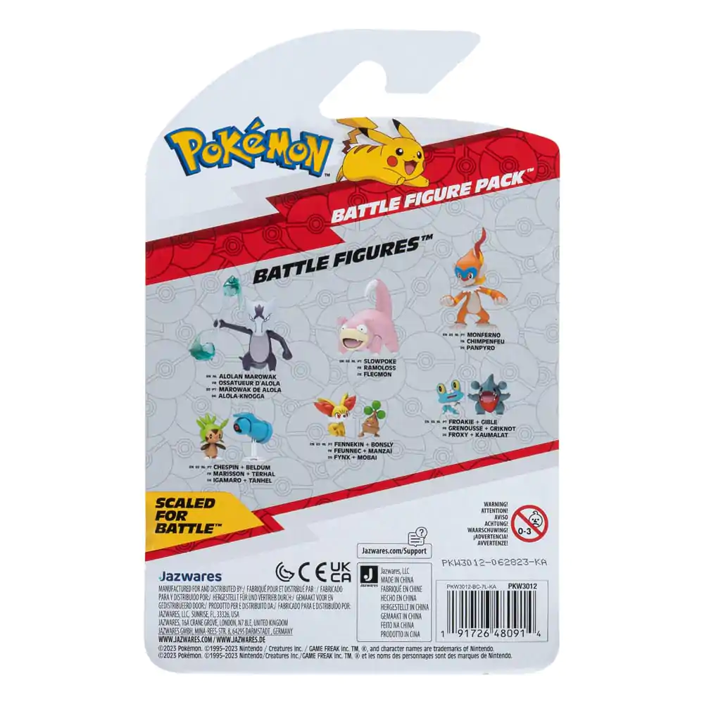 Pokémon Battle Figure Zestaw Figurek Pierwszego Partnera 2-Pak Fennekin, Bonsly 5 cm zdjęcie produktu