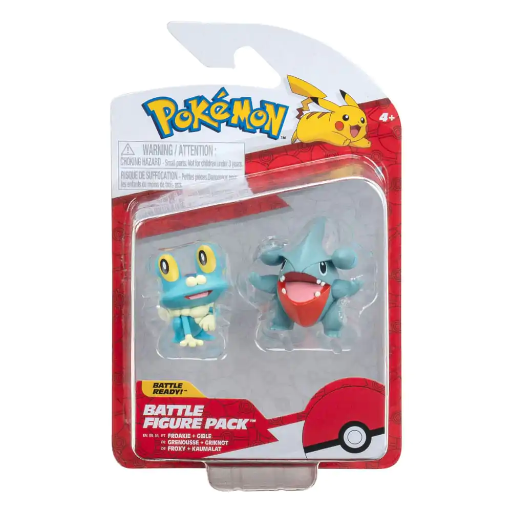 Pokémon Battle Figure Zestaw Startowy Figurki 2-Pak Gible, Froakie 5 cm zdjęcie produktu