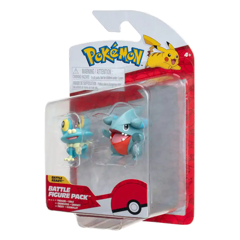 Pokémon Battle Figure Zestaw Startowy Figurki 2-Pak Gible, Froakie 5 cm zdjęcie produktu