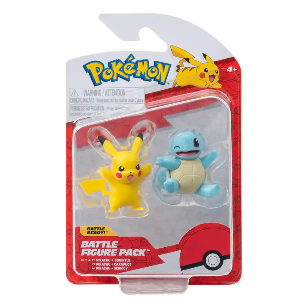 Pokémon Battle Figure Zestaw figurek First Partner 2-pak Squirtle #2, Pikachu #9 zdjęcie produktu