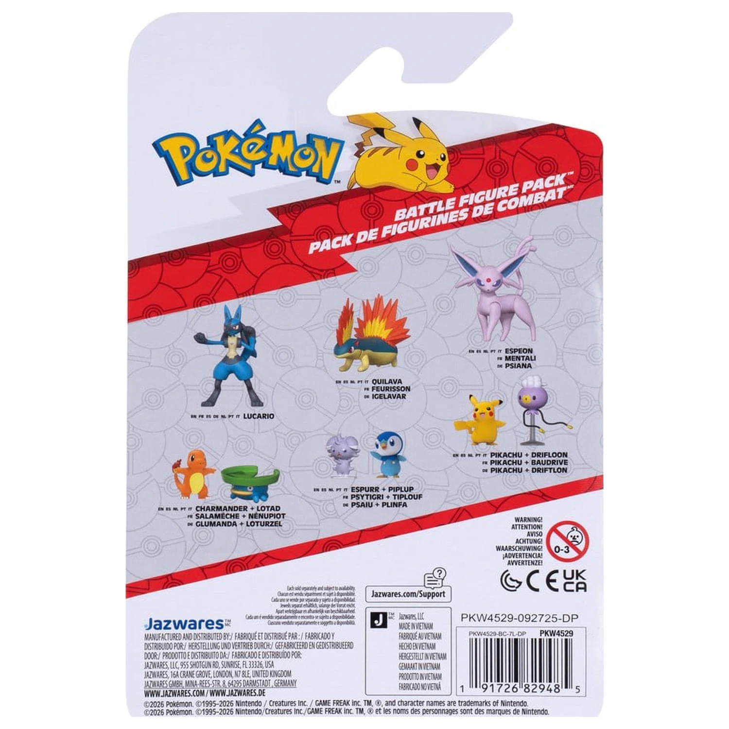 Pokémon Figurka Bitewna Dwupak Lotad i Charmander zdjęcie produktu