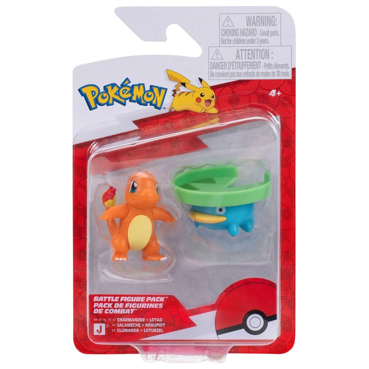 Pokémon Figurka Bitewna Dwupak Lotad i Charmander zdjęcie produktu
