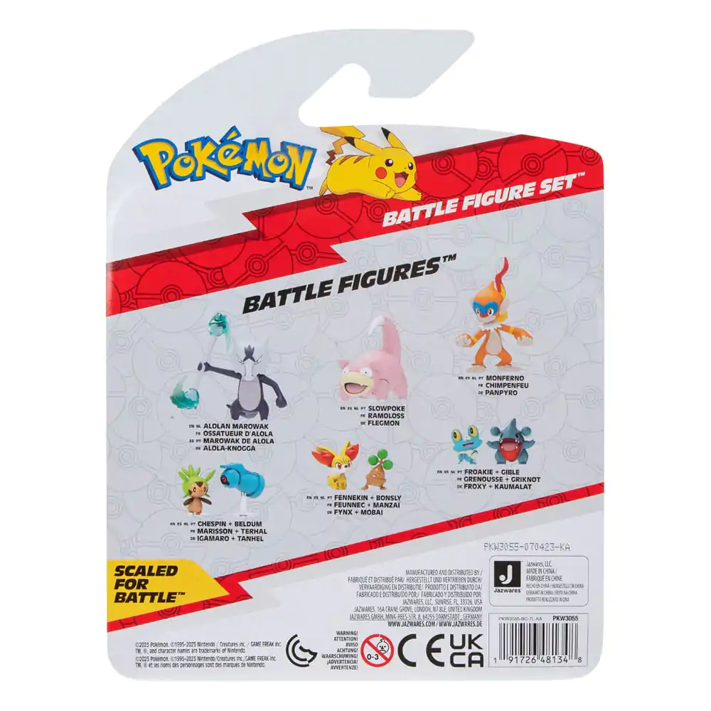 Zestaw figurek bojowych Pokémon 3-pak Morpeko (tryb Full-Belly), Bulbasaur #1, Raboot 5 cm zdjęcie produktu