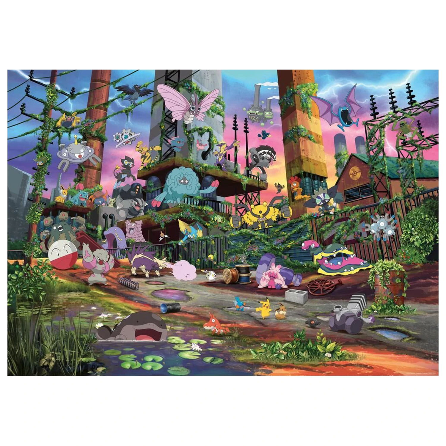 Pokemon Breakout 2 Jolteon and Reclaimed Power Plant puzzle 1000 elementów zdjęcie produktu