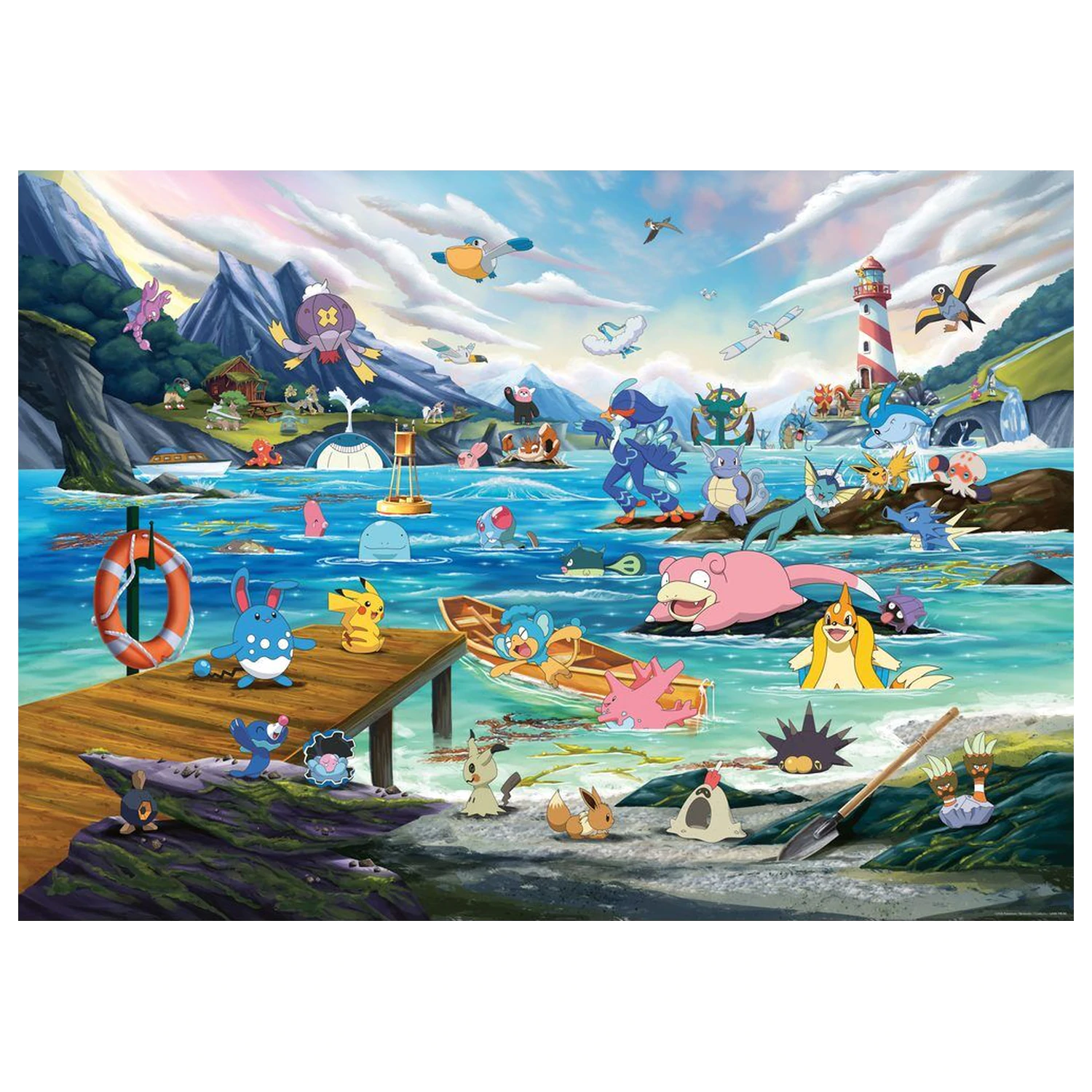 Pokemon Breakout 3 Vaporeon and the Warm Sea puzzle 1000 sztuk zdjęcie produktu