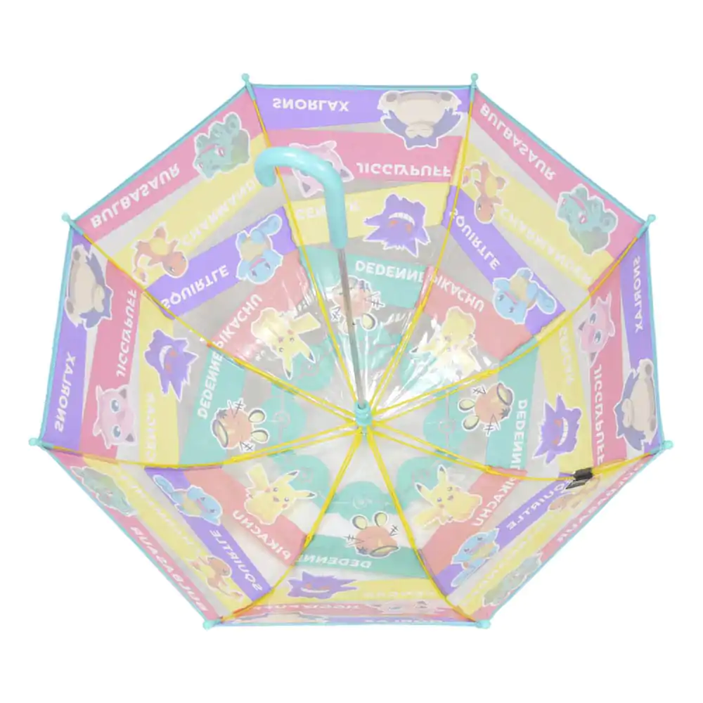 Pokemon Dziecięcy Parasol Manualny Przezroczysty Parasol Przezroczysty Kloszowy zdjęcie produktu