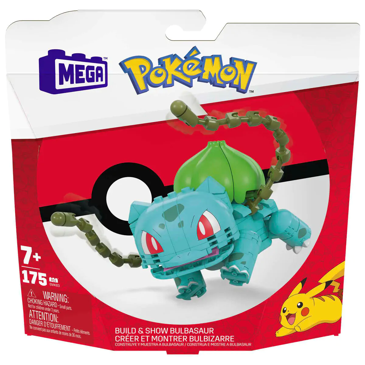 Pokémon Mega Construx Wonder Builders Zestaw konstrukcyjny Bulbasaur 10 cm zdjęcie produktu