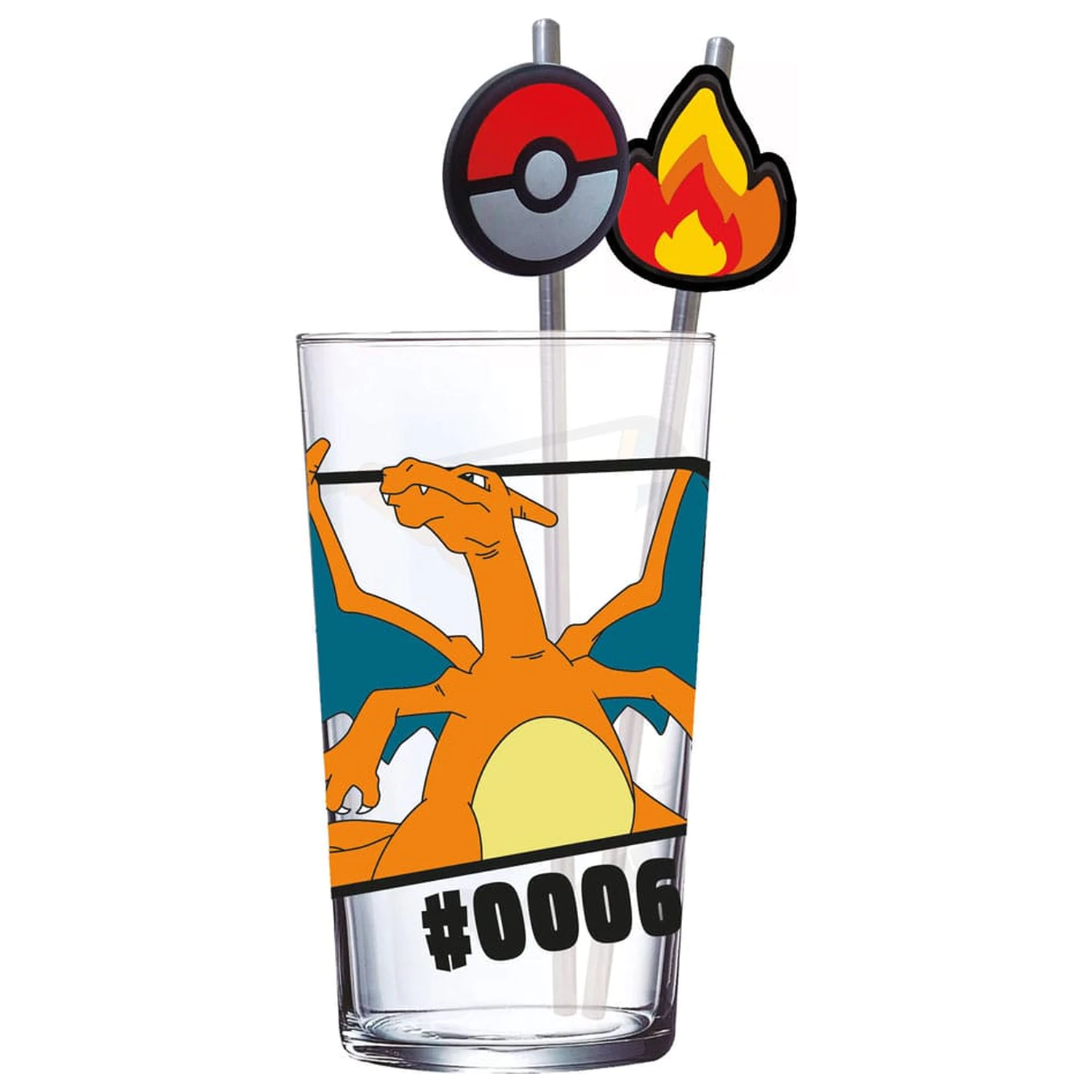 Pokémon Szklanka Tumbler ze Słomkami Charizard 480 ml zdjęcie produktu